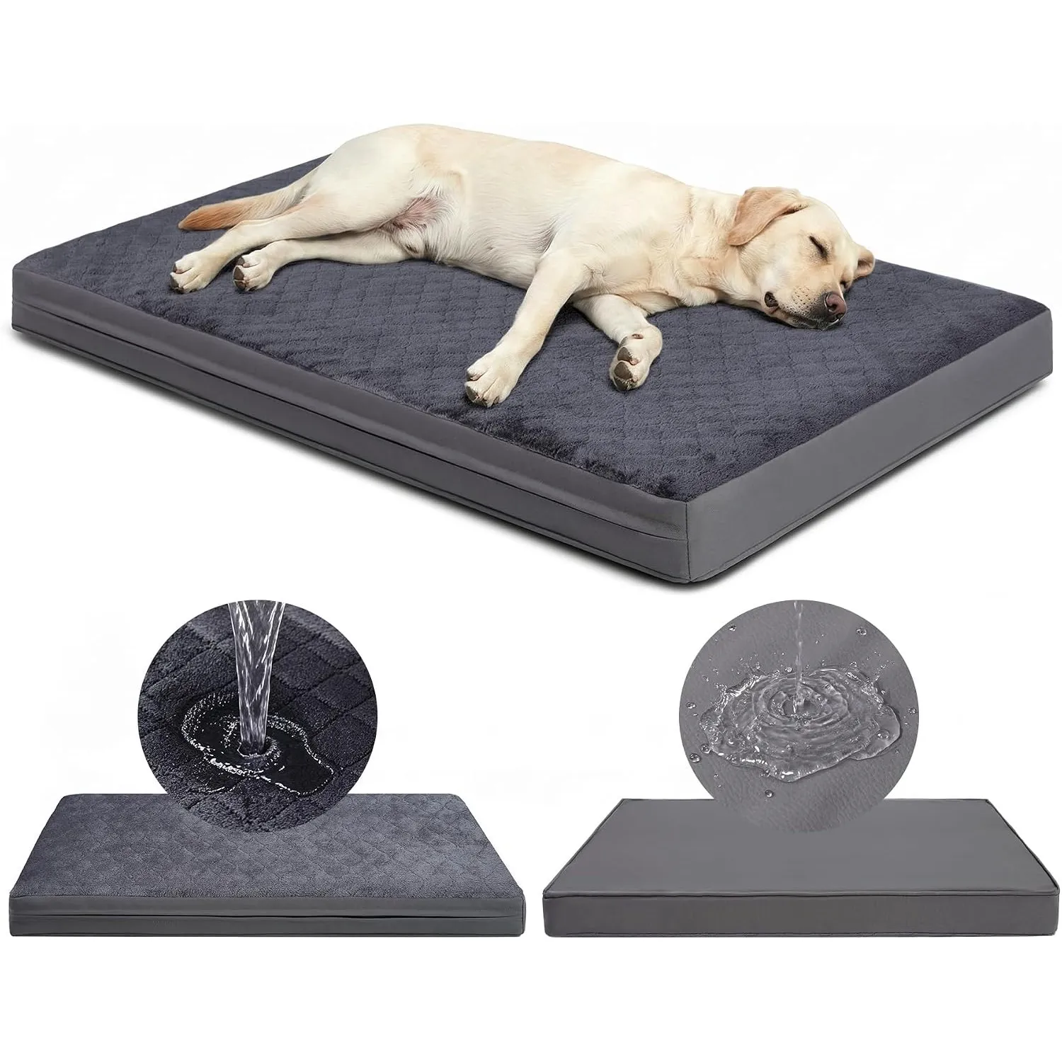 Orthopädisches Hundebett Grosse Hunde-104x68cm,Hundekissen Wasserdicht