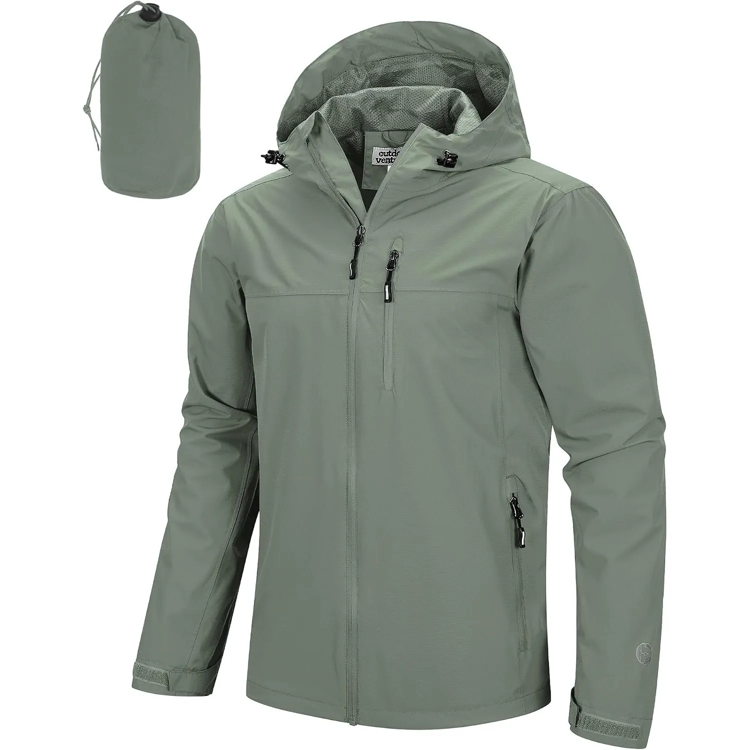 Outdoor Ventures Herren Regenjacke Wasserdicht Leichte Outdoor Windjacke
