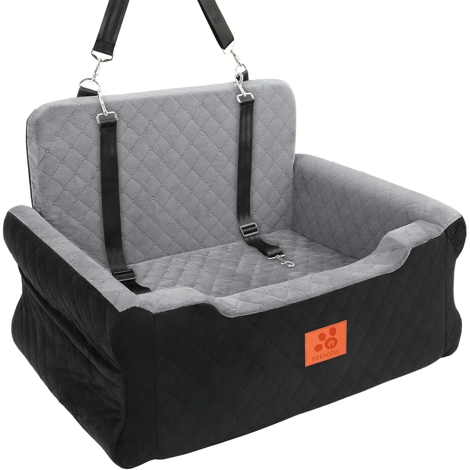 GL GLENSLAVE Hundesitz für Auto für große und mittlere Hunde bis 25 kg – Aus weichem Stoff, Autohundbett mit Memory-Sch…