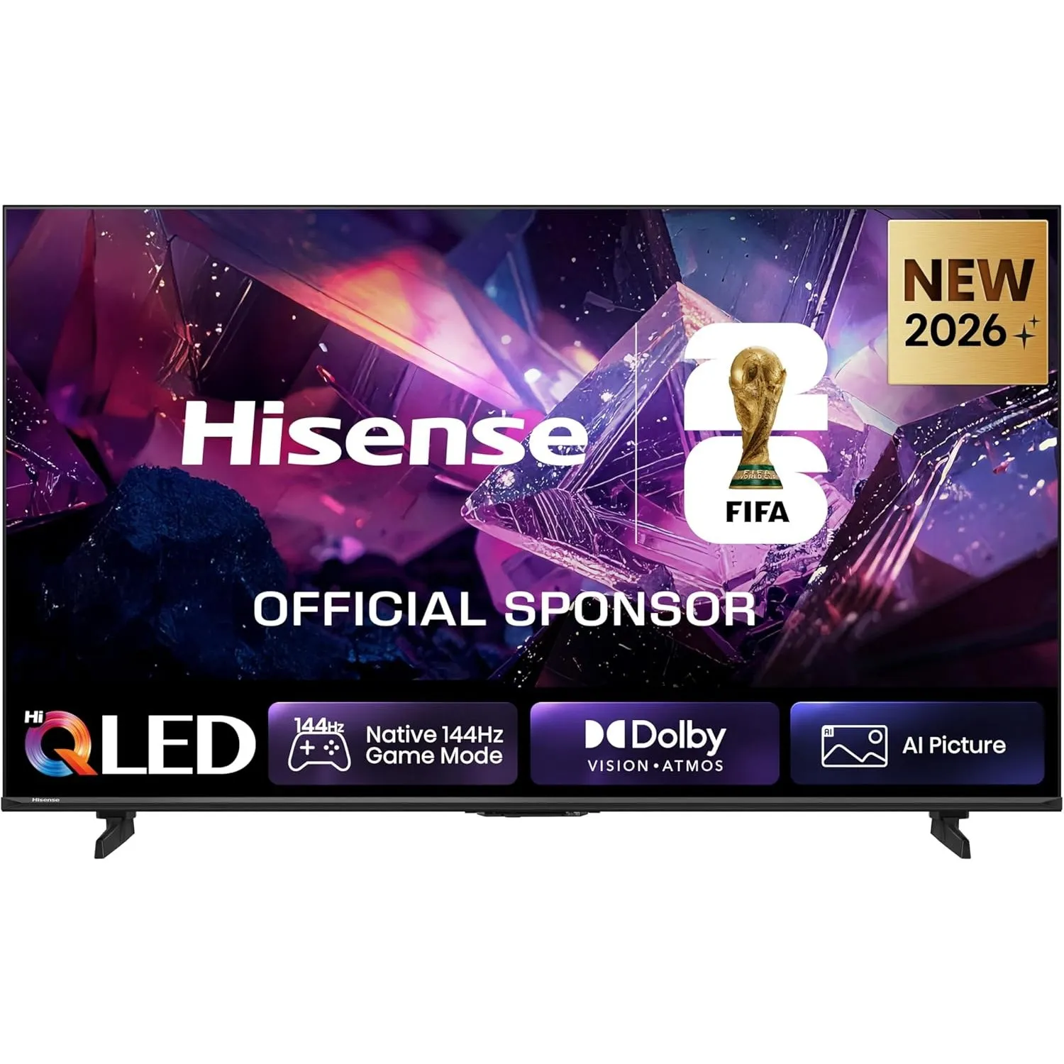 Hisense 55E7DS PRO Fernseher 55 Zoll, 4K UHD QLED, Smart TV, Hi-Concerto, 144Hz Game Mode, QLED Colour, Dolby Vision At…