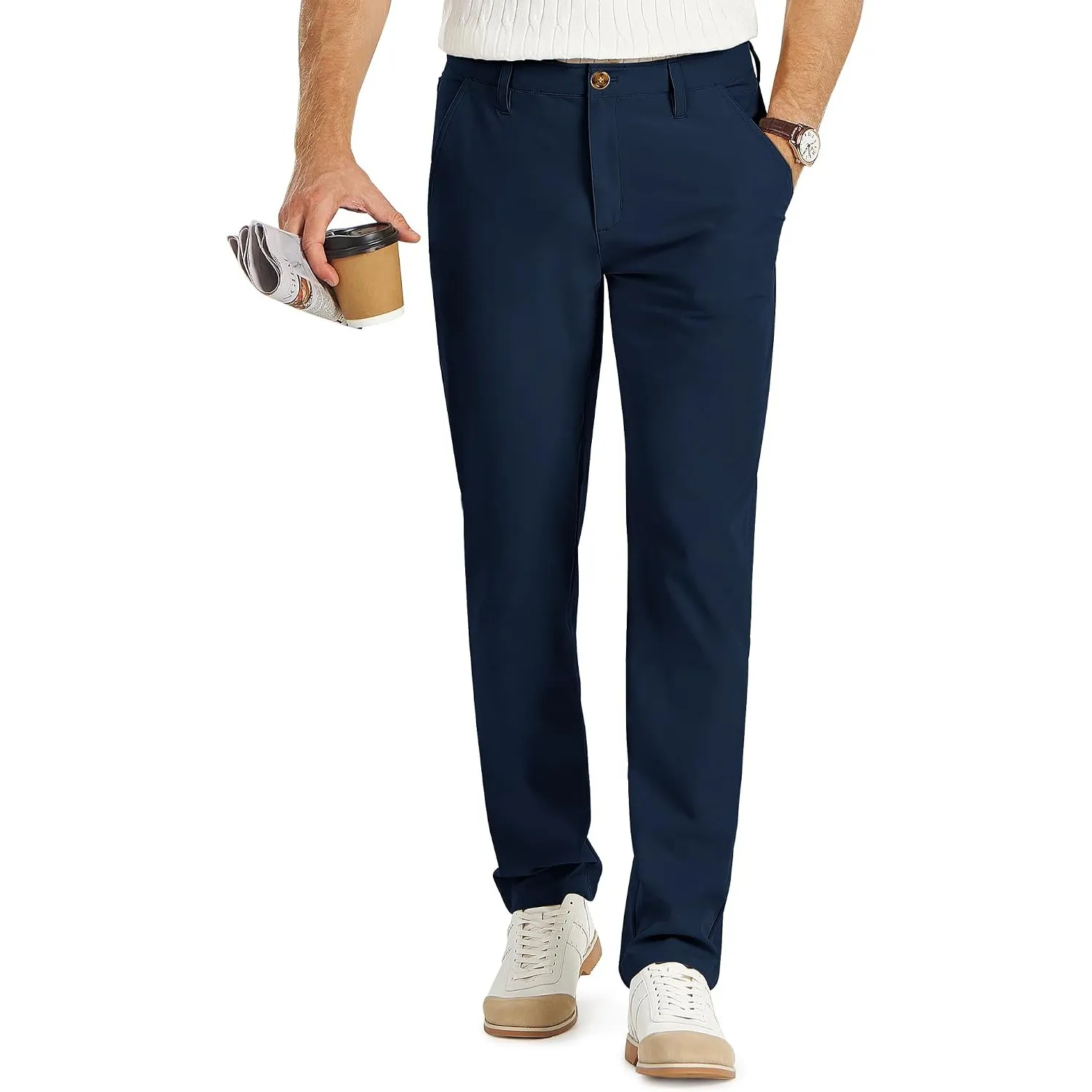 33,000ft Herren Golfhosen Atmungsaktiv Stretch Leicht mit 5 Taschen