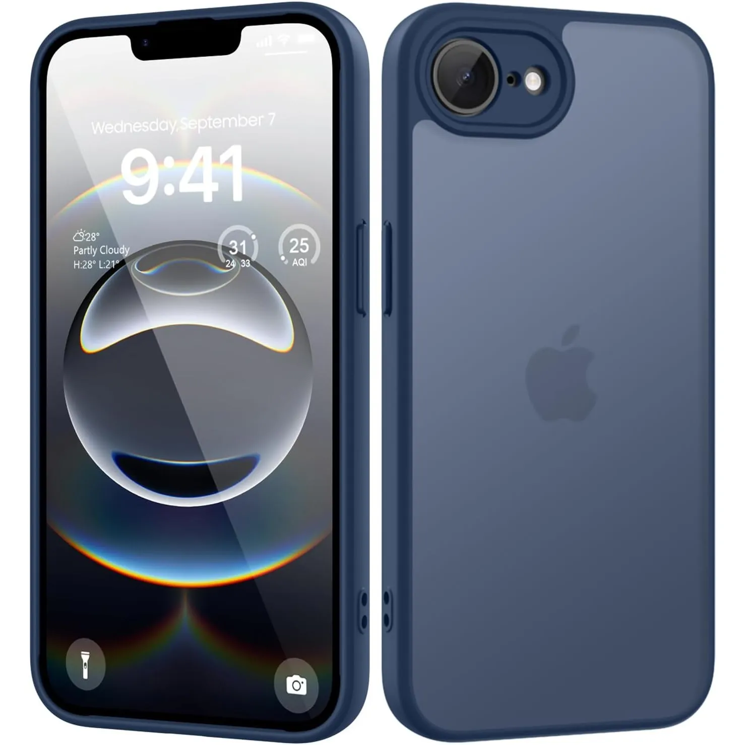 HGH für iPhone 16e/iPhone 17e Hülle, Dunkelblau