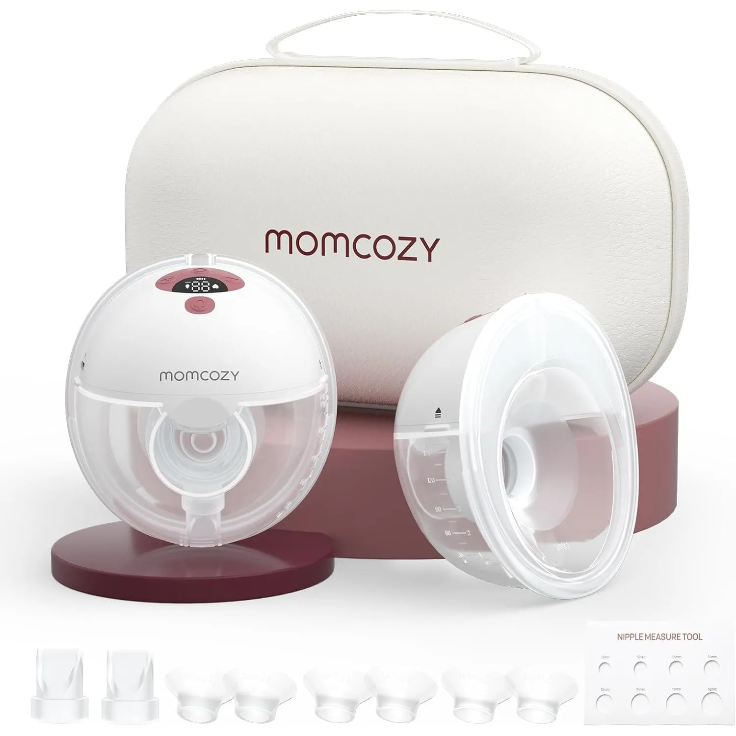 Momcozy M5 Milchpumpe Elektrisch, Tragbar Freihändig Doppelmilchpumpe, Doppelt Abgedichteter Flansch Mit 3 Modi und 9 S…