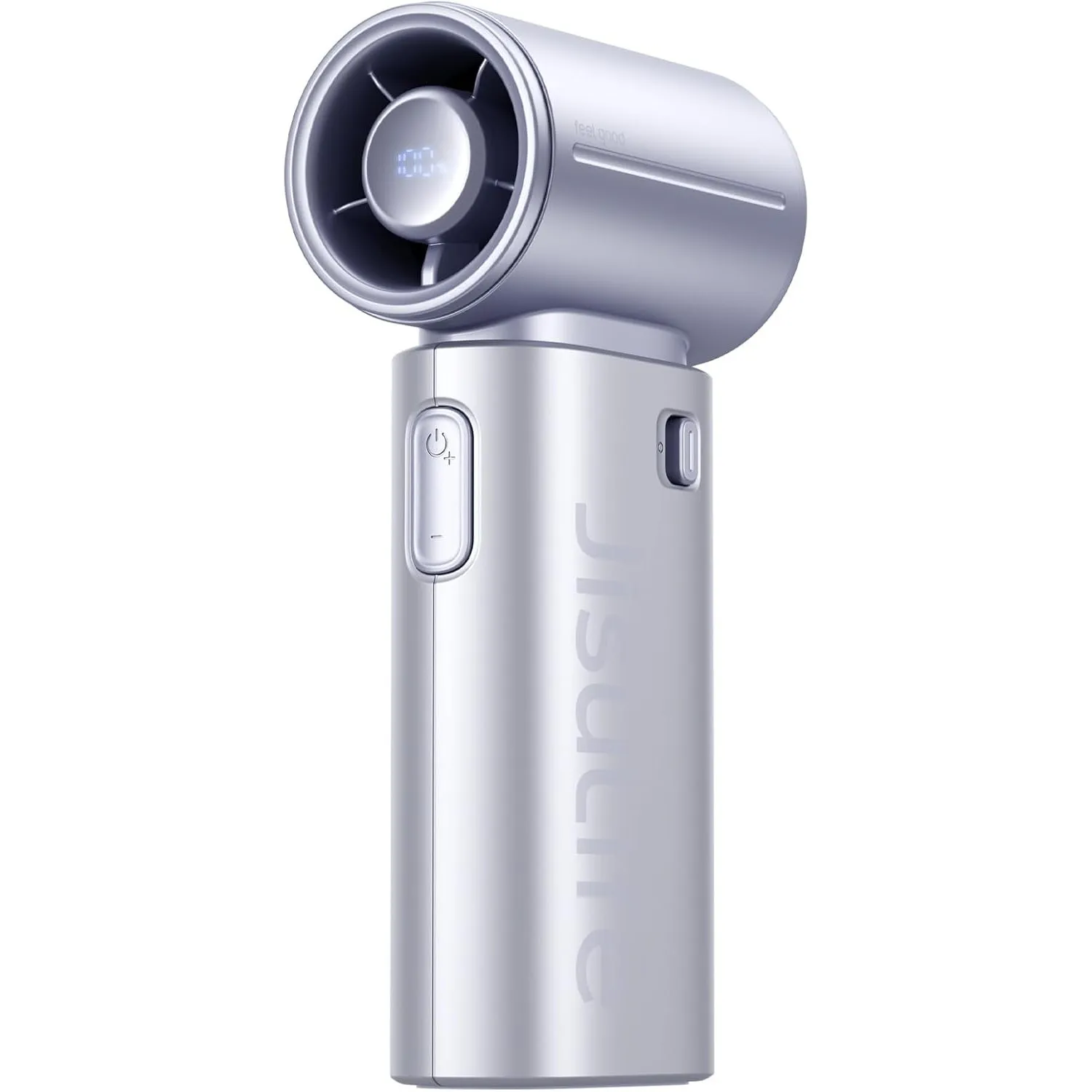 JISULIFE Tragbarer Handventilator 9S, Turbo Power, bis zu 22 Stunden Laufzeit, 5000 mAh Akku, 5-Gang-Wind, Mini-Taschen…