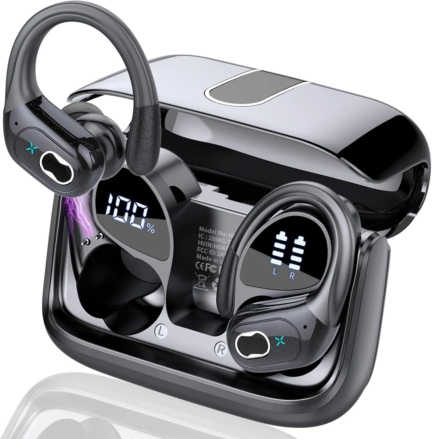 AI Kopfhörer Übersetzer, 3-in-1Bluetooth 5.4 Echtzeit Sprachübersetzer Kopfhörer 164 Sprachen mit App, 75Std Übersetzer…