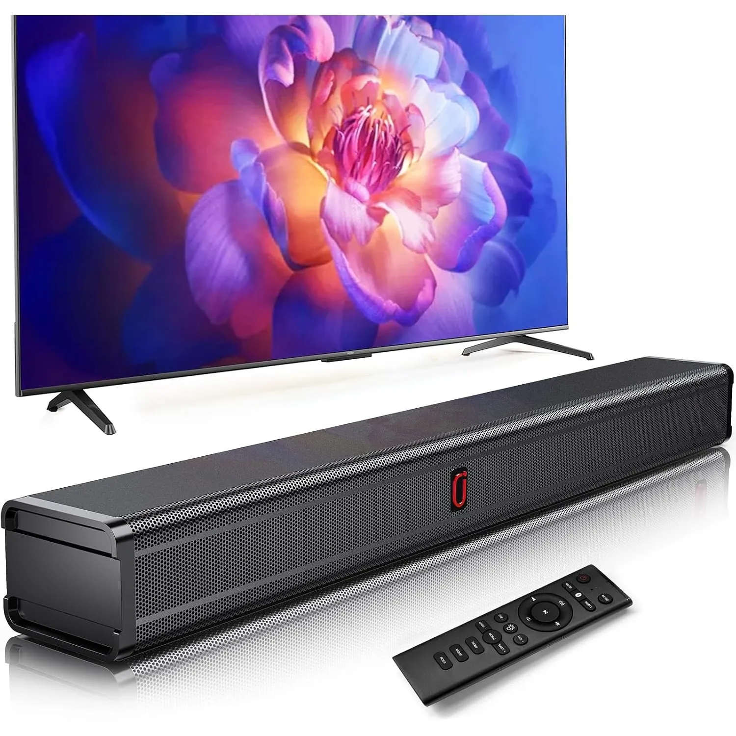 JYX Soundbar für TV Geräte mit RGB 2.0-Kanal, 200W Spitzenleistung