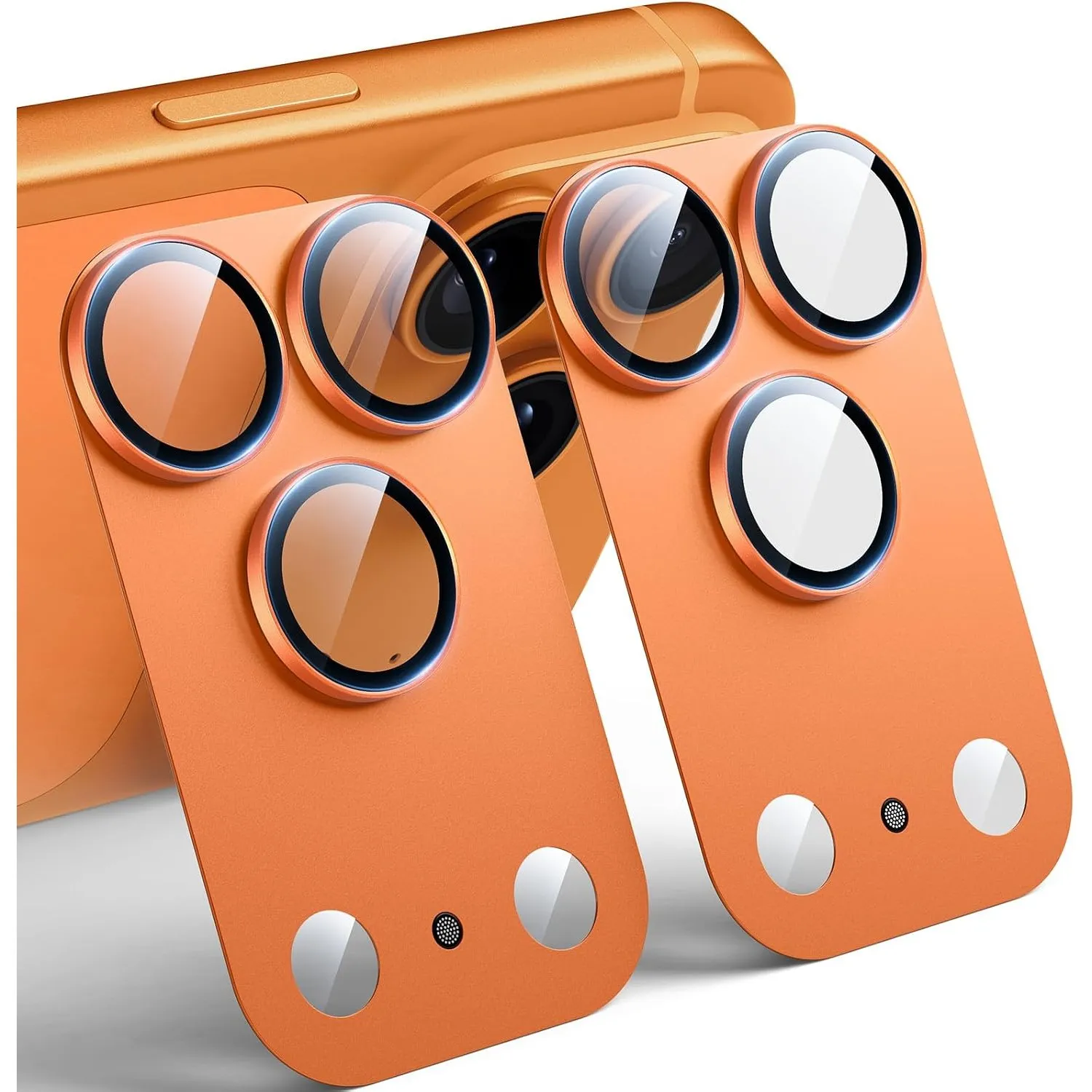 TAURI 2 Stück Kameraschutz für iPhone 17 Pro 6,3 Zoll - Cosmic Orange