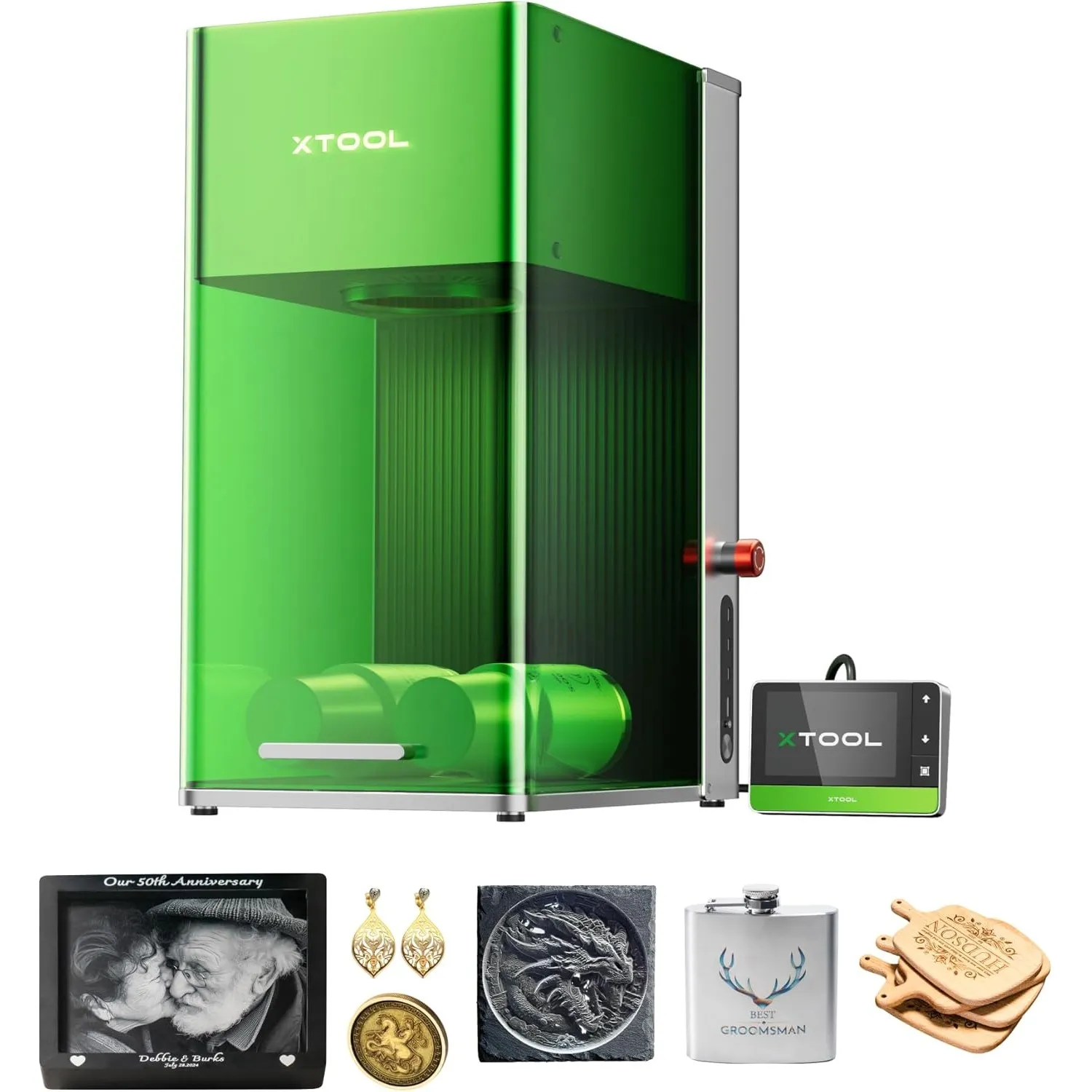 xTool F1 Ultra 20W Faser & Dioden Dual Laser Graviermaschine, nur für Fachleute im gewerblichen Einsatz, 10000 mm/s, 16…