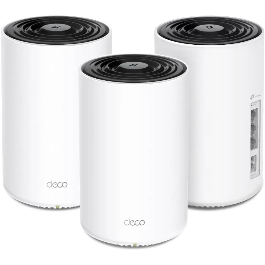 TP-Link Deco PX10(3-Pack) Mesh WLAN Powerline, Wi-Fi 6 Dual-Band AX1500+ AV1000, 3 Gigabit-Anschlüsse, Reichweite bis z…