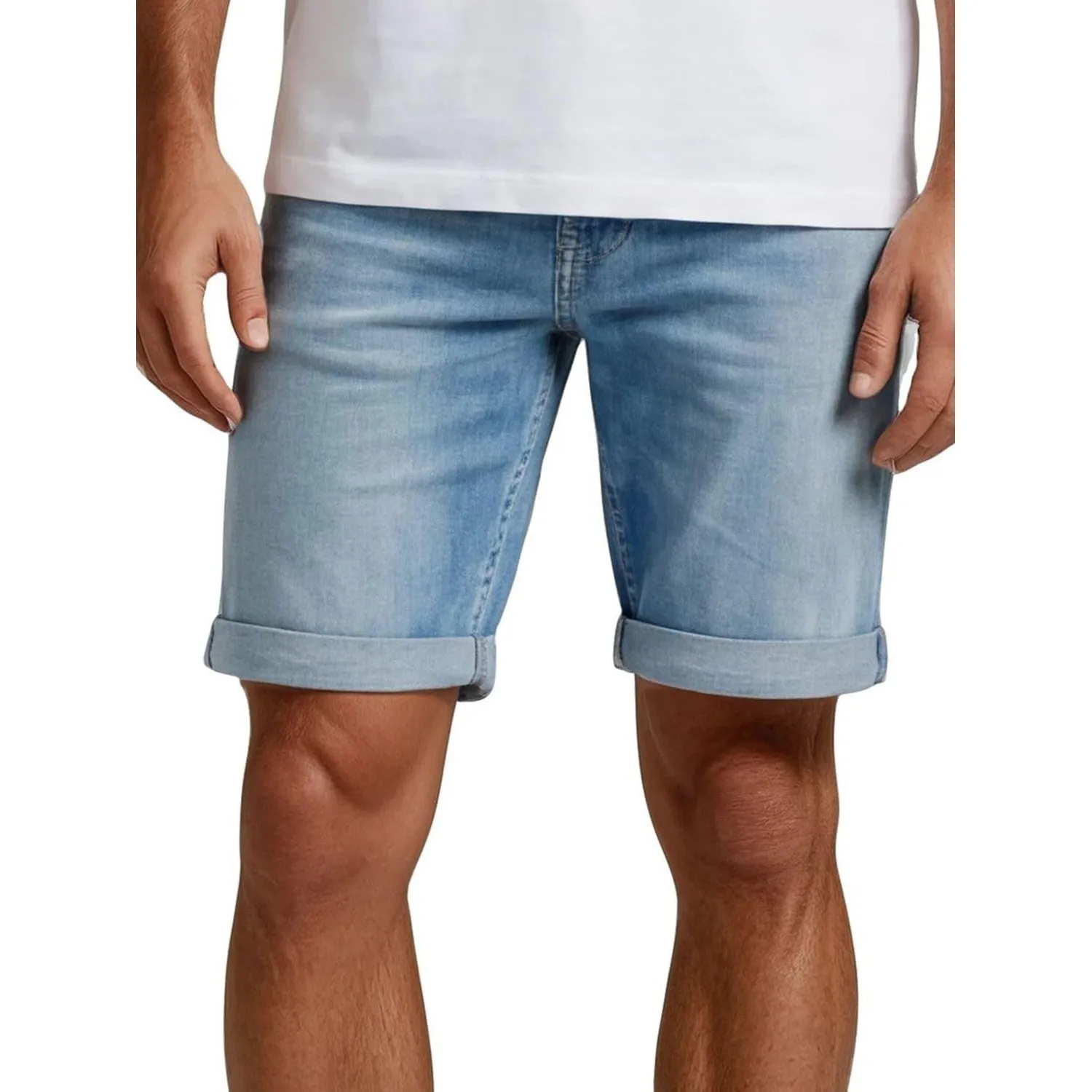 Replay Jeans Shorts Herren Stretch Kurz Slim Fit New Anbass Kurze Hosen