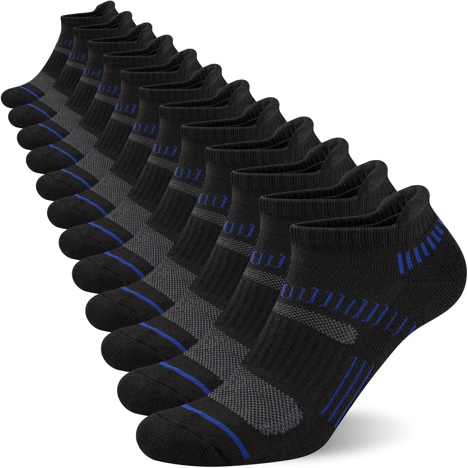 6 Paar Sneaker Socken Herren Maschen Laufsocken Sportsocken Arbeitssocken Wandersocken Baumwollsocken Mit Gepolstert