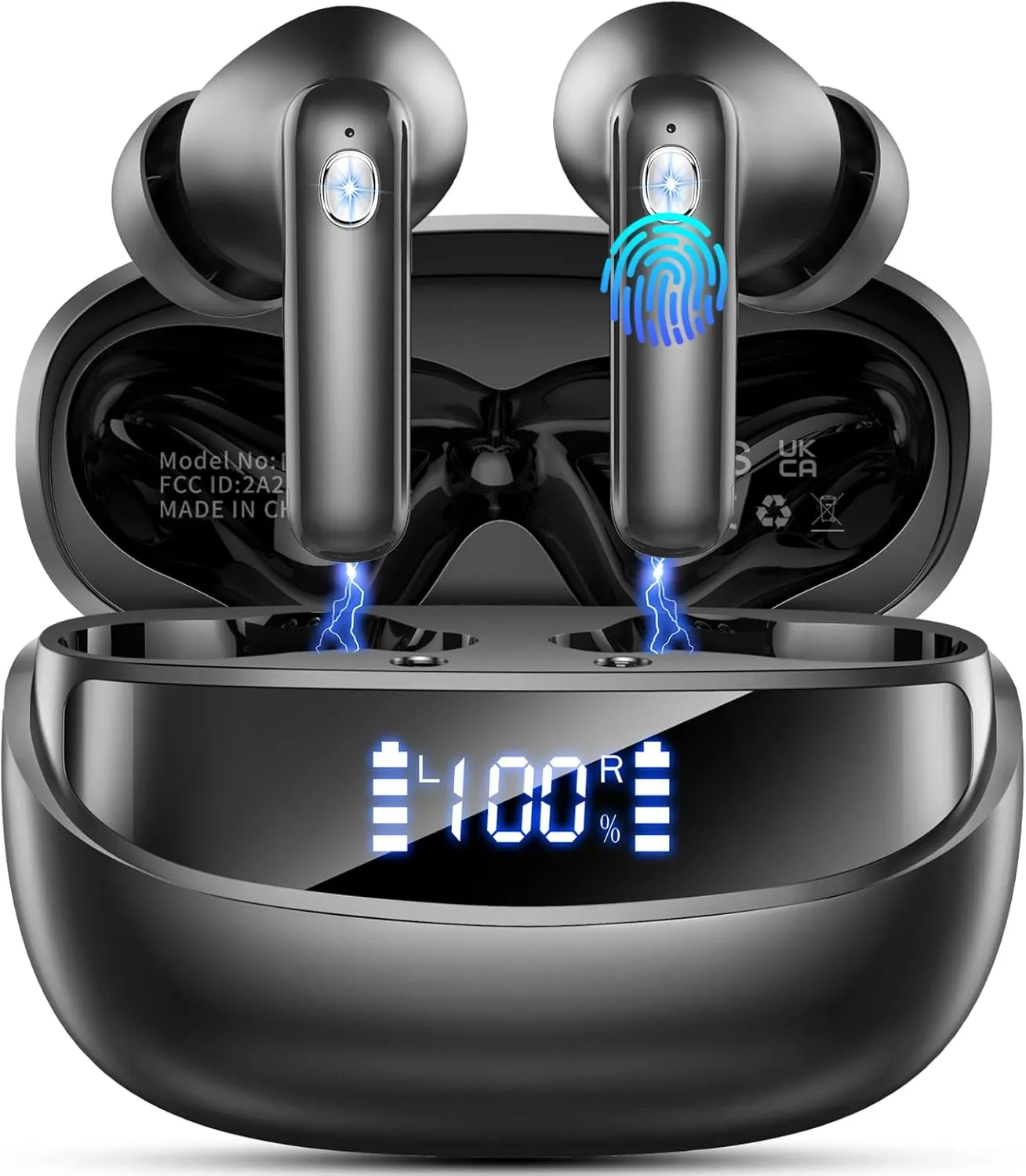 Bluetooth Kopfhörer, 2026 Kopfhörer Kabellos Bluetooth 5.4, 50 Std Spielzeit In Ear Kopfhörer mit 4 ENC Noise Cancellin…
