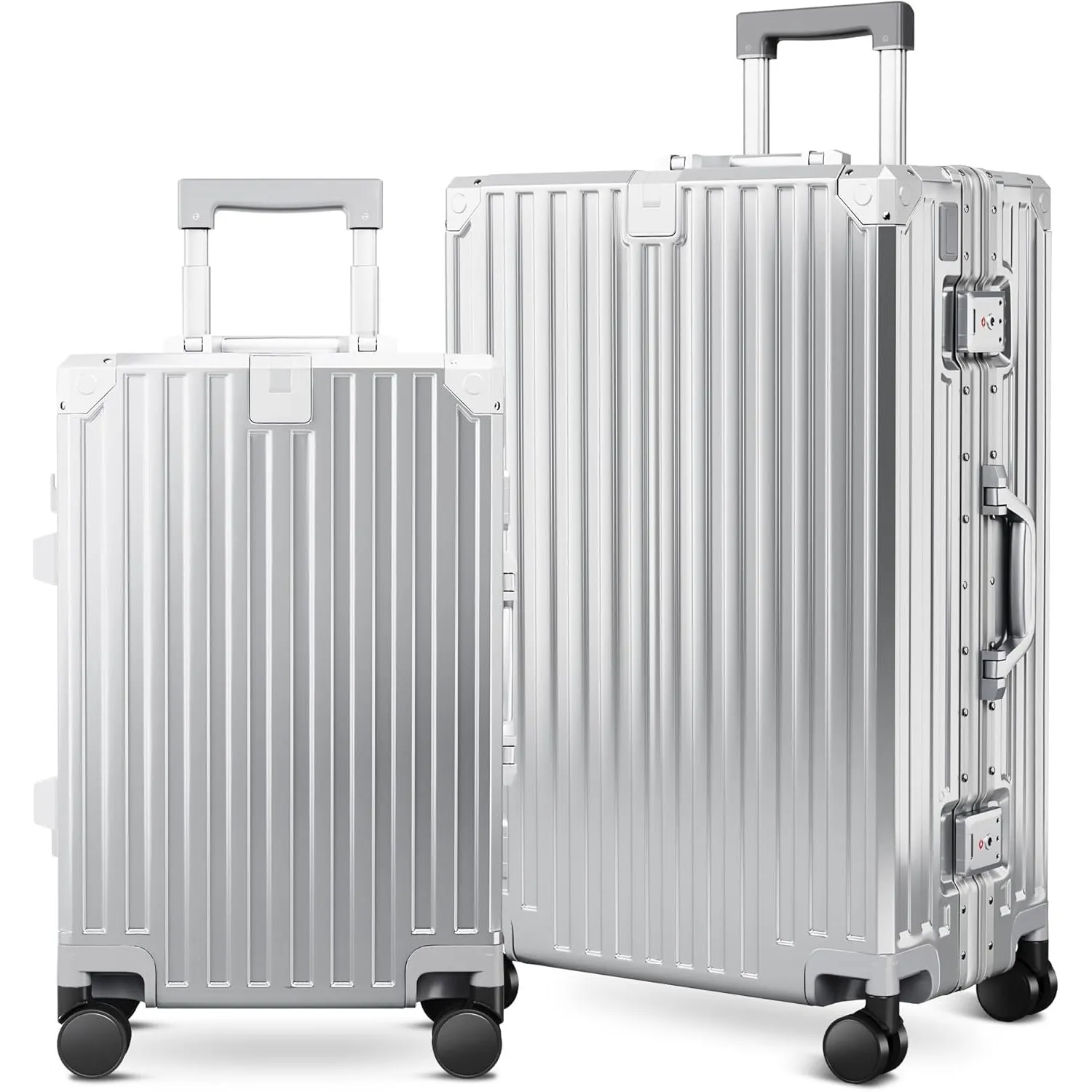 ALPHA CAMP Kofferset 2 Teilig Größe M L Reisekoffer Leicht Hartschalenkoffer Polycarbonat Luggage Suitcase mit Rollen T…