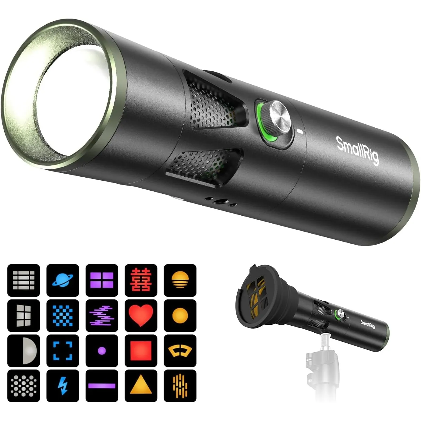 SMALLRIG RF20C Tragbare LED-Fototaschenlampe, 20W Dimmbare 5-Farben-Füllleuchte, CRI 97+, TLCI 99+, 10000mAh Zoom-Video…