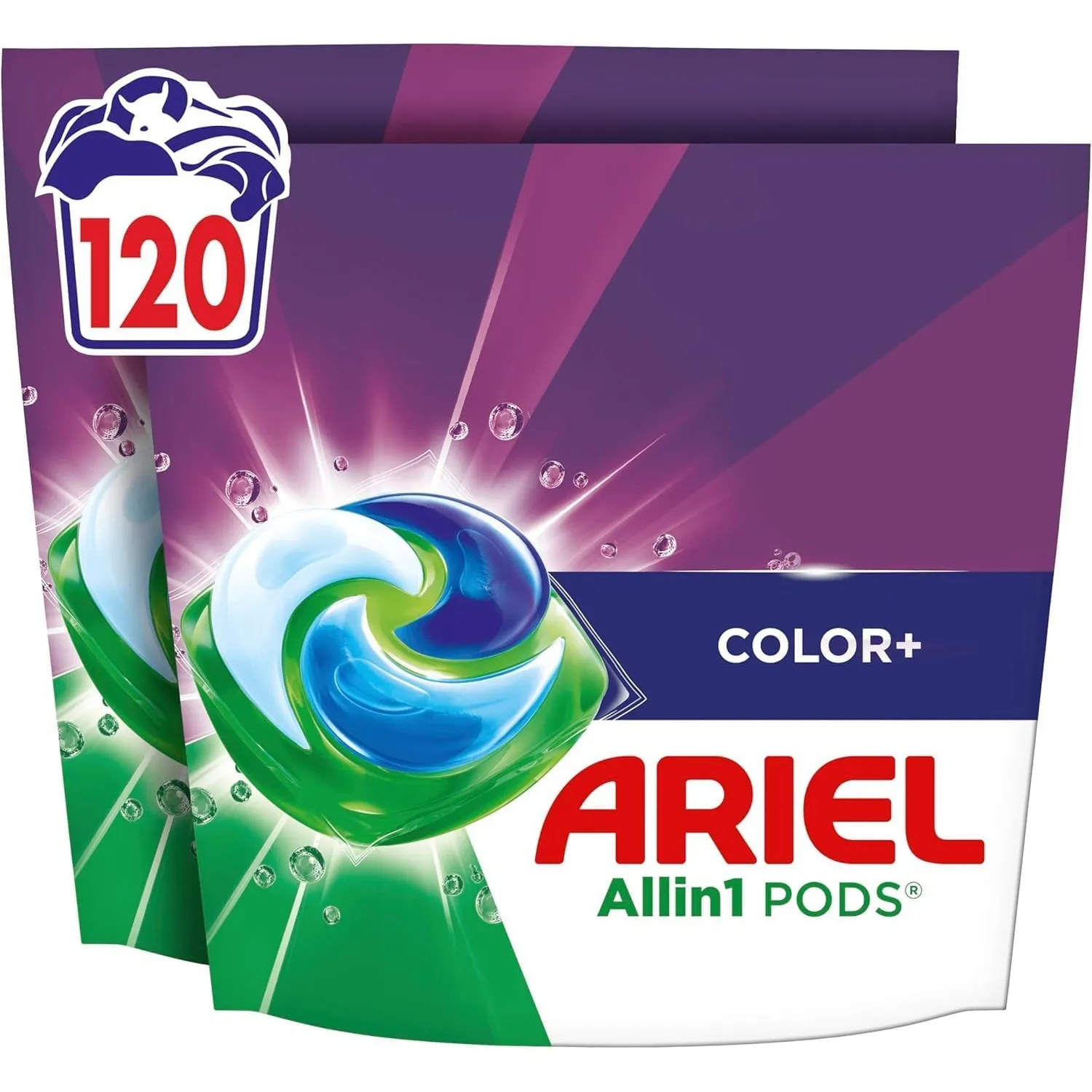 Ariel Pods Color+ Waschmittel, 120 Wäschen