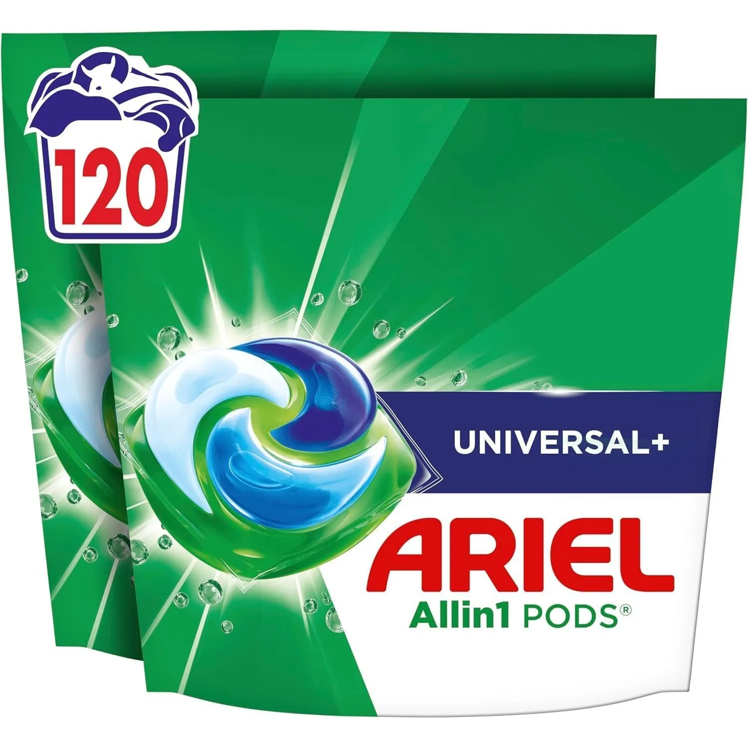 Ariel Pods Universal+ Waschmittel, 120 Wäschen