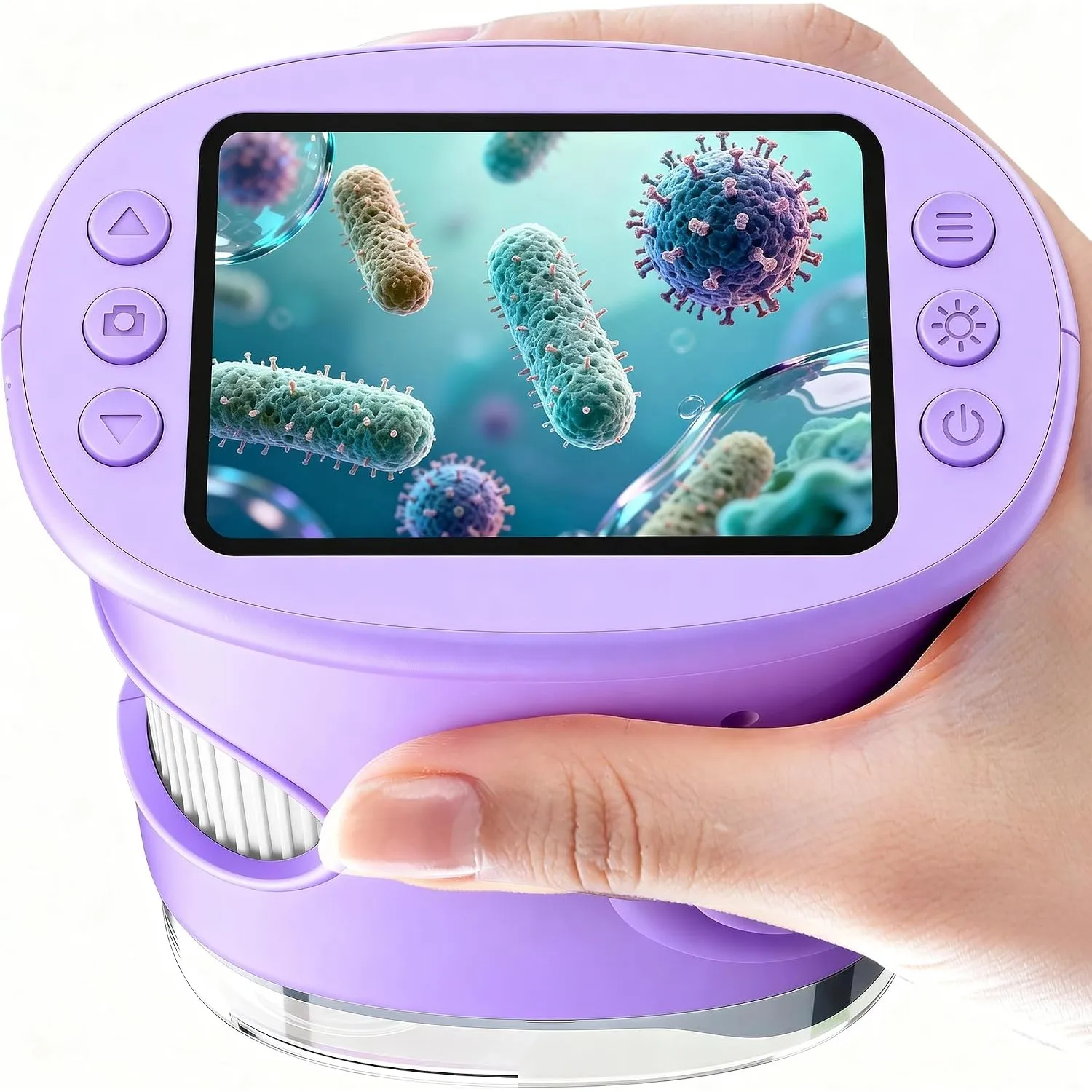 1000X Digital Mikroskop für Kinder Lupe: Handy Taschenmikroskop mit 2.0" IPS Bildschirm & 8 LED Licht - Geschenk ab 3-8…