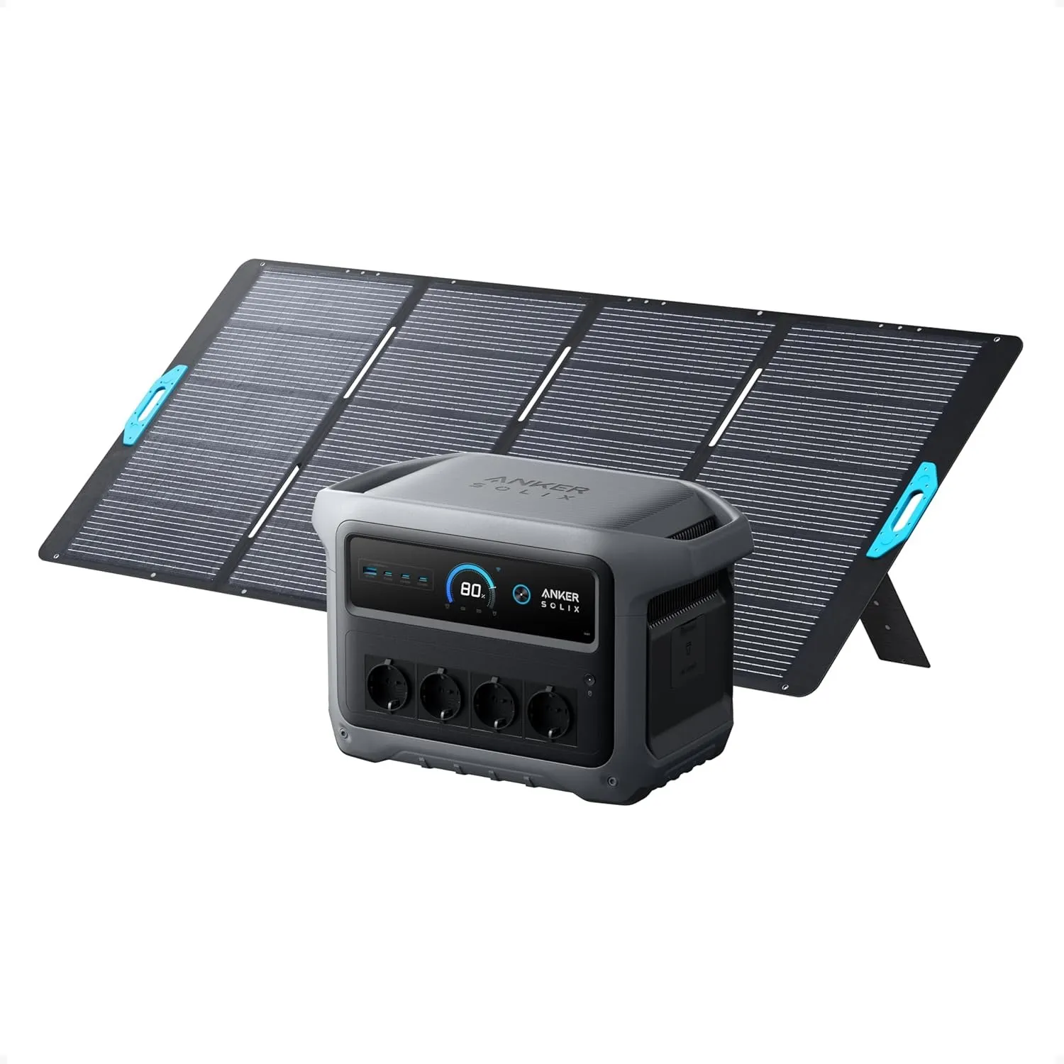 Anker SOLIX C1000 Gen 2 mit 400W Solarpanel, 2000W, 1024Wh, Camping