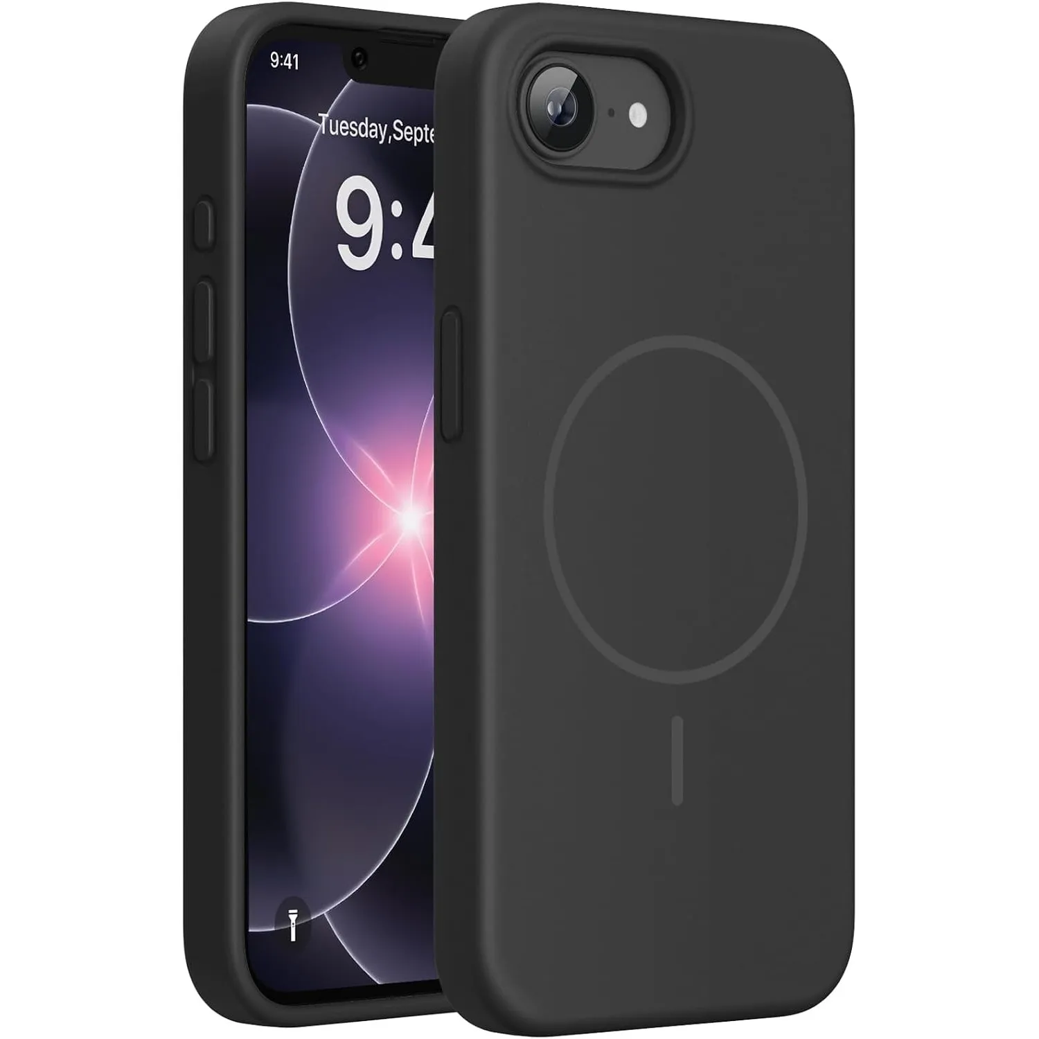 Miracase für iPhone 17e Hülle/iPhone 16e Hülle mit MagSafe, [weiches kratzfestes Mikrofaser-Innenfutter], Flüssig Silik…