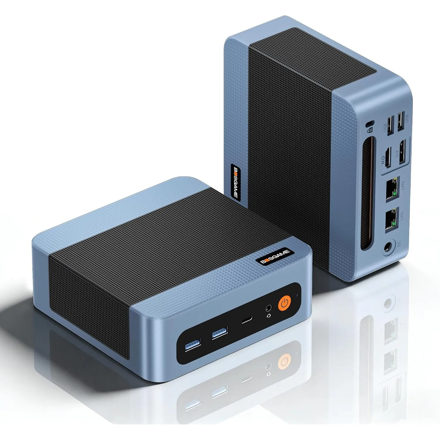 BOSGAME E5 Mini-PC Büro-Zuhause, Ryzen 5300U (übertrifft 4300U/N150, bis zu 3,8 GHz), 8 GB DDR4 RAM, 256GB SSD, Mini-De…