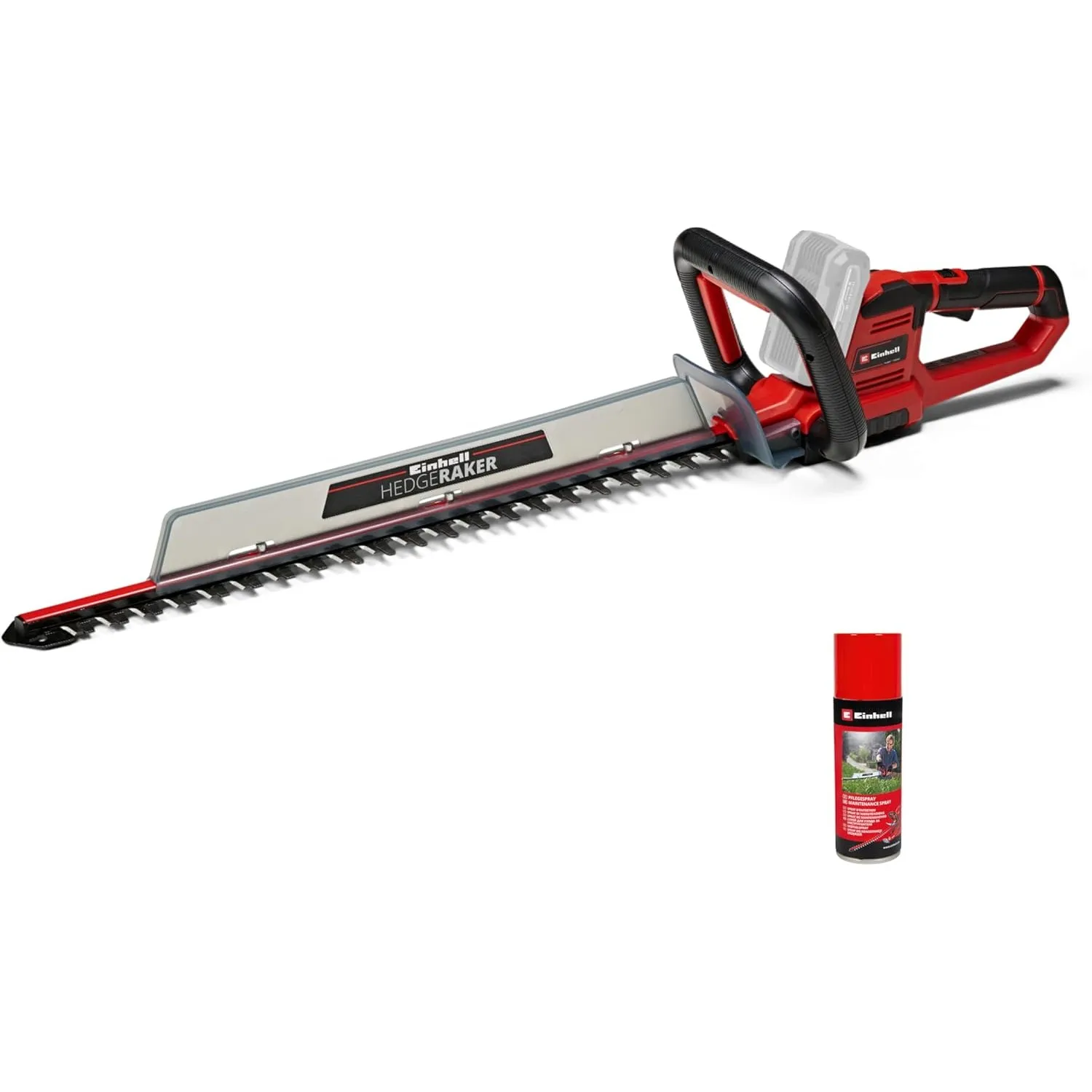 Einhell Akku-Heckenschere GE-CH 18/60 Li-Solo PXC (18 V, 60 cm Schnittlänge, 22 mm Zahnabstand, drehbarer Handgriff, in…