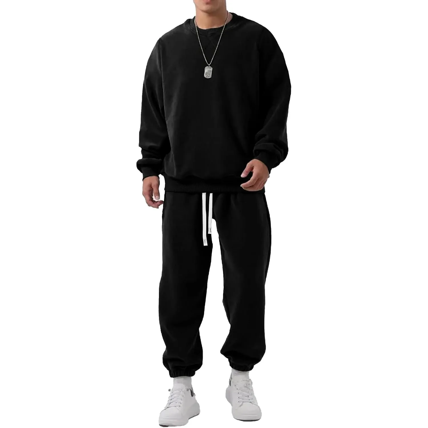 JMIERR Jogginganzug Herren Casual 2-Teiliger Streetwear Trainingsanzug Set
