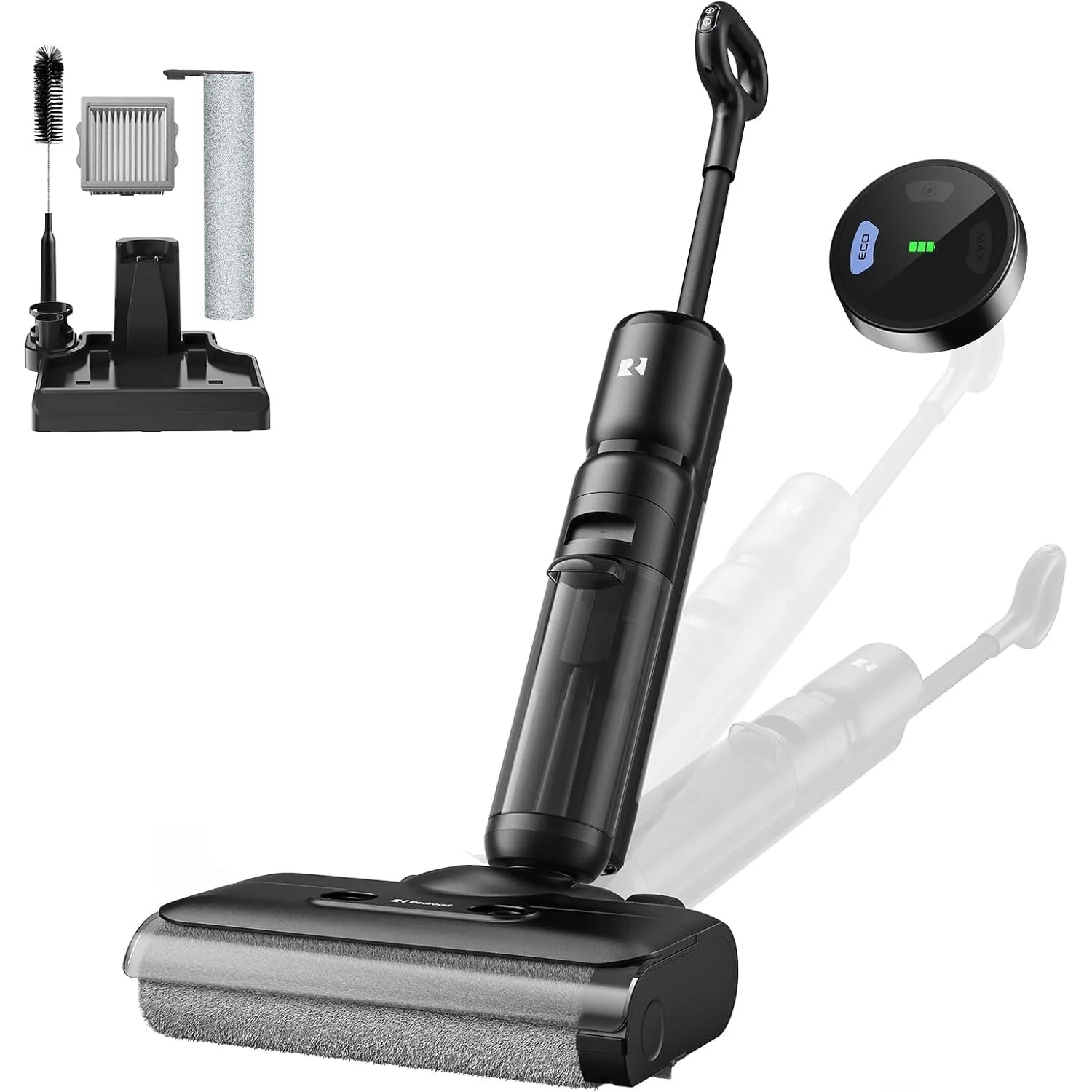 H13 Nass Trockensauger, kabelloser Nass-Trocken-Sauger, 23.000 Pa Staubsauger mit Wischfunktion, 75 Min Laufzeit, in-1 …