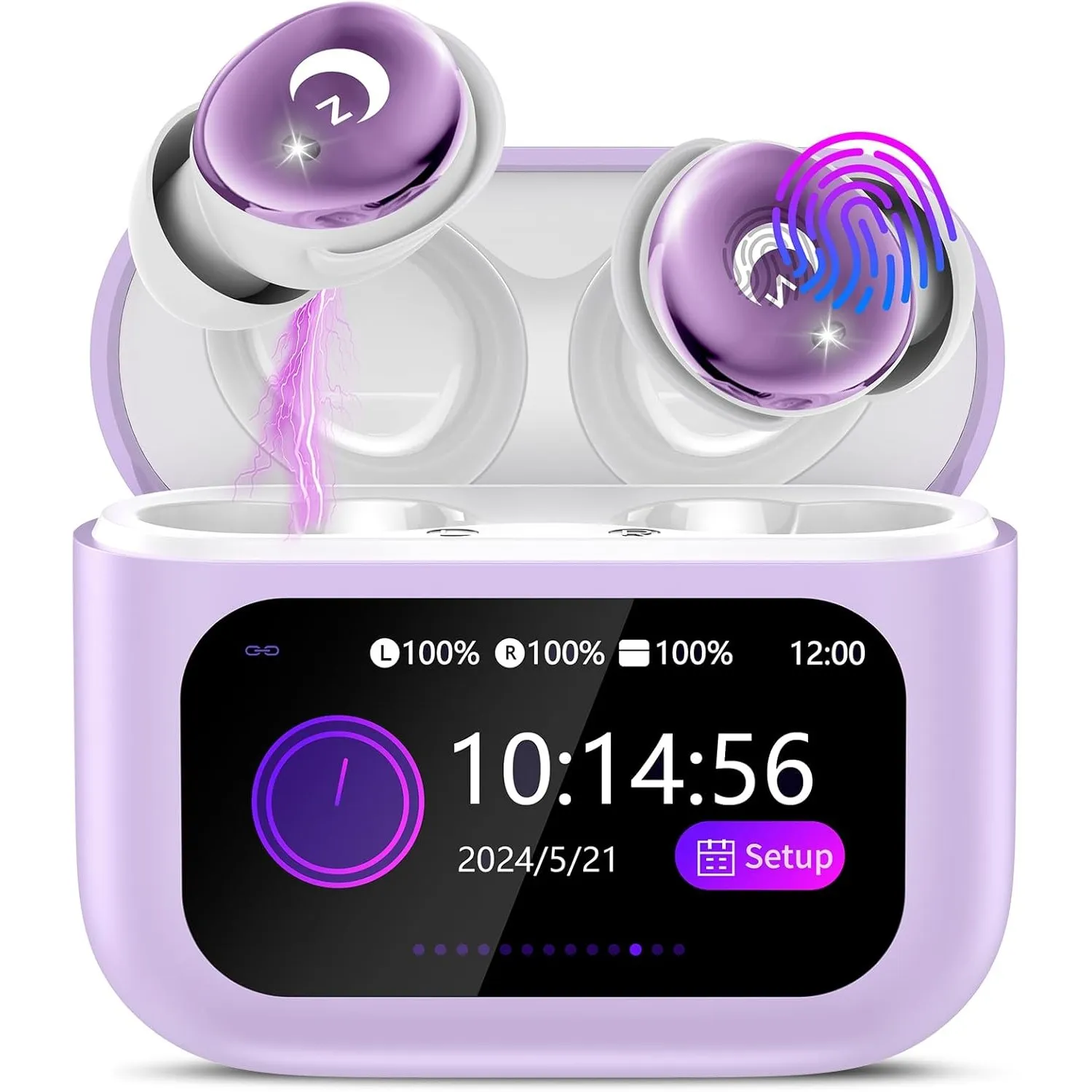 Bluetooth Kopfhörer, Mini 48 Std Schlafkopfhörer Bluetooth 5.4 mit Touchscreen, 2026 Neue in Ear Kopfhörer Kabellos mit…