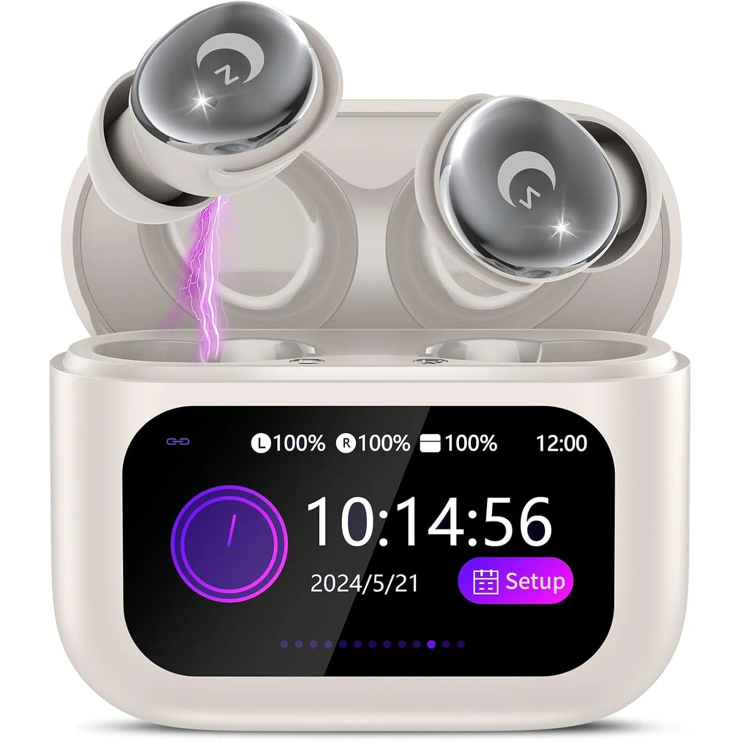 Bluetooth Kopfhörer, Mini 48 Std Schlafkopfhörer Bluetooth 5.4 mit Touchscreen, 2026 Neue in Ear Kopfhörer Kabellos mit…