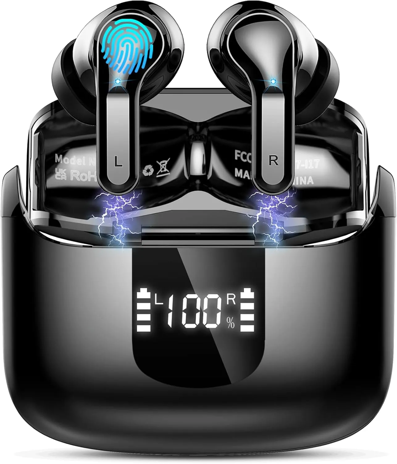 2026 Kopfhörer Kabellos Bluetooth 5.4, 6D-Stereo Bluetooth Kopfhörer, 50Std Tiefer Bass ENC Noise Cancelling Wireless E…