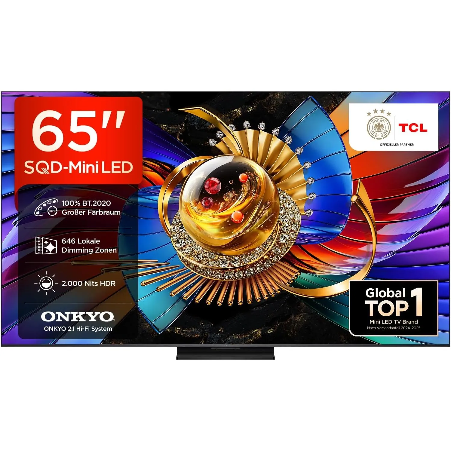 TCL 65Q7D Pro SQD-Mini LED 65 Zoll Fernseher, 4K Smart TV, Google TV