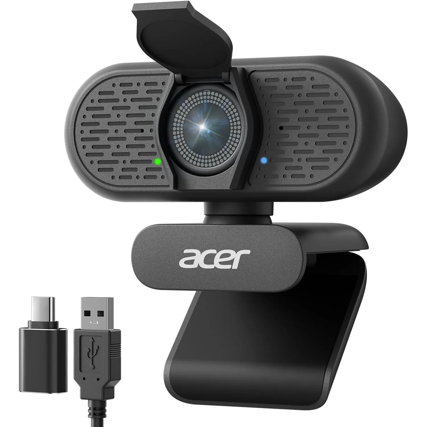 Acer A640 4K-Webcam mit KI-Rauschfilter-Mikrofon für Streaming Meetings