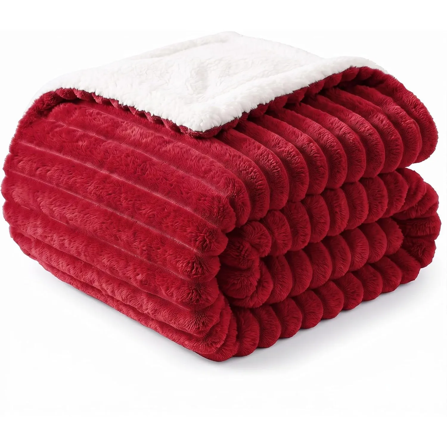 WAVVE Kuscheldecke Flauschig Decke Rot 220x240