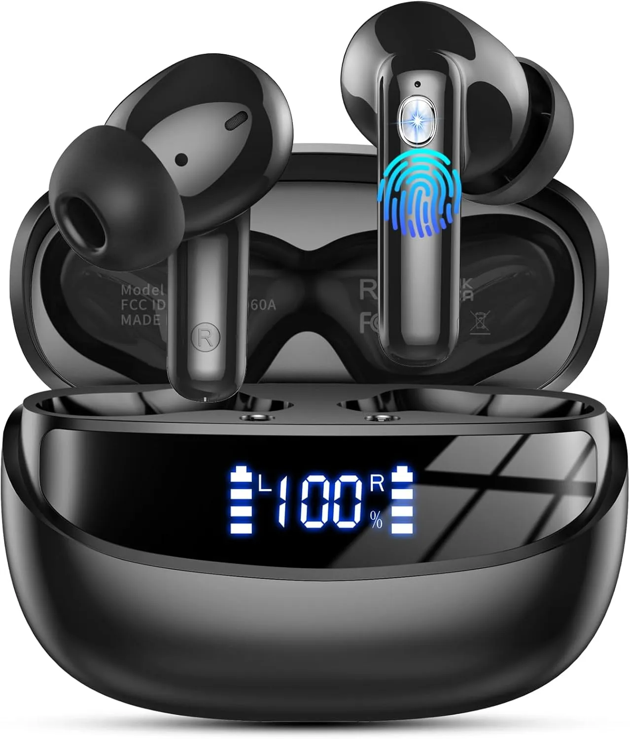 Bluetooth Kopfhörer, 2026 Kopfhörer Kabellos Bluetooth 5.4, 50 Std Spielzeit In Ear Kopfhörer HiFi Stereo mit 4 ENC Noi…
