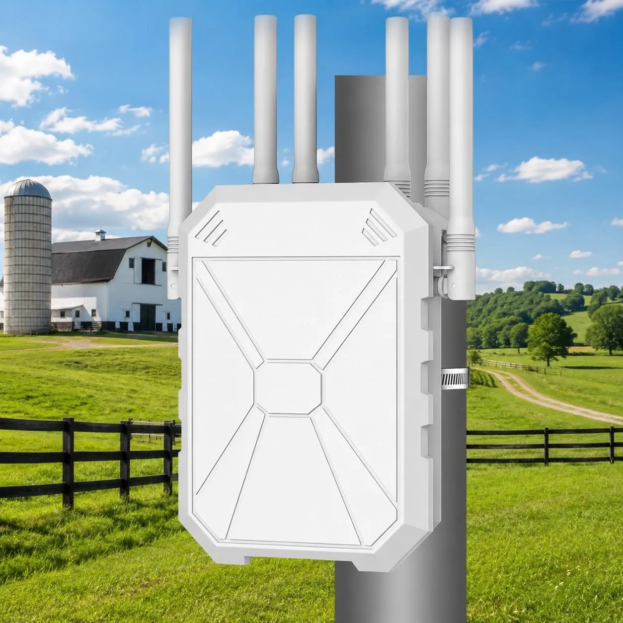 AX1800 Outdoor WLAN Repeater WiFi 6, Dual Band 2.4GHz & 5GHz WLAN Verstärker mit Gigabit Port, PoE Unterstützung, IP67 …