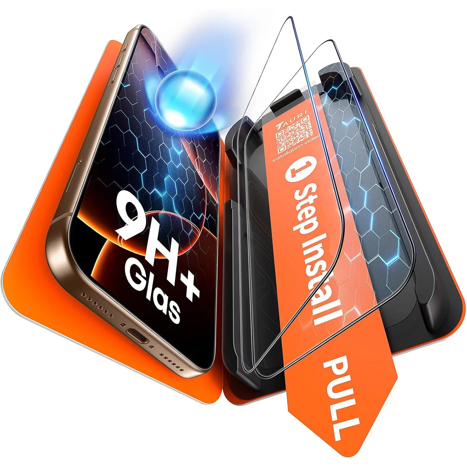 TAURI für iPhone 16 Pro Max Panzerglas 6,9 Zoll - 2 Stück