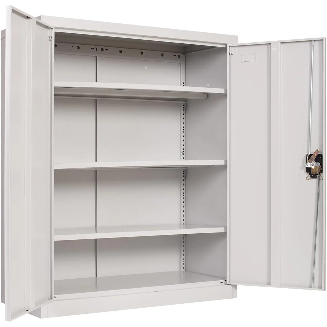 Frideko Aktenschrank 90 x 40 x 109cm - Metallschrank mit 2 Türen und 2 Verstellbaren Einlegeböden, Aufbewahrungsschrank…