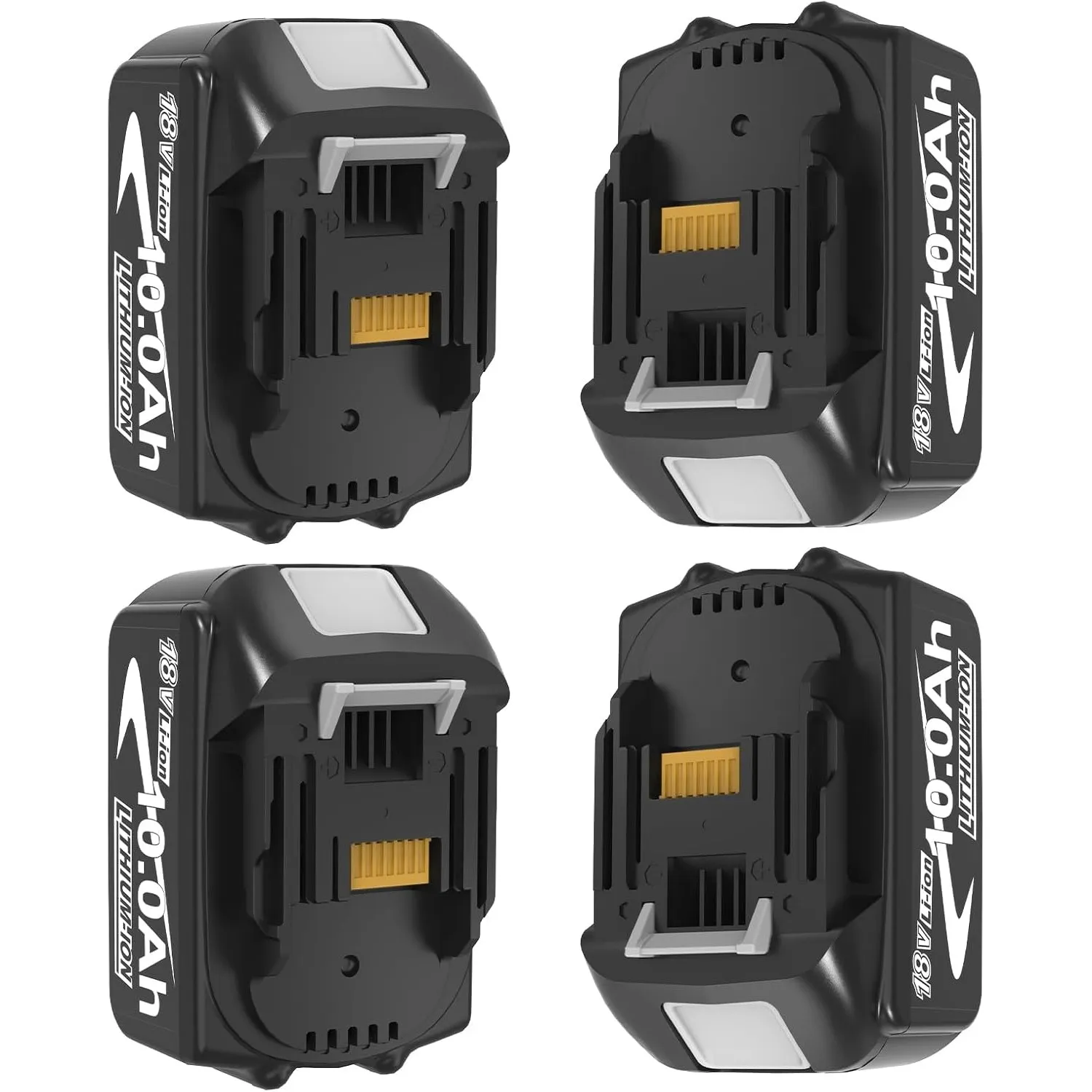 4Stück 10000 mAh/10,0 Ah Kompatibel für Makita Akku 18V BL1850 BL1860