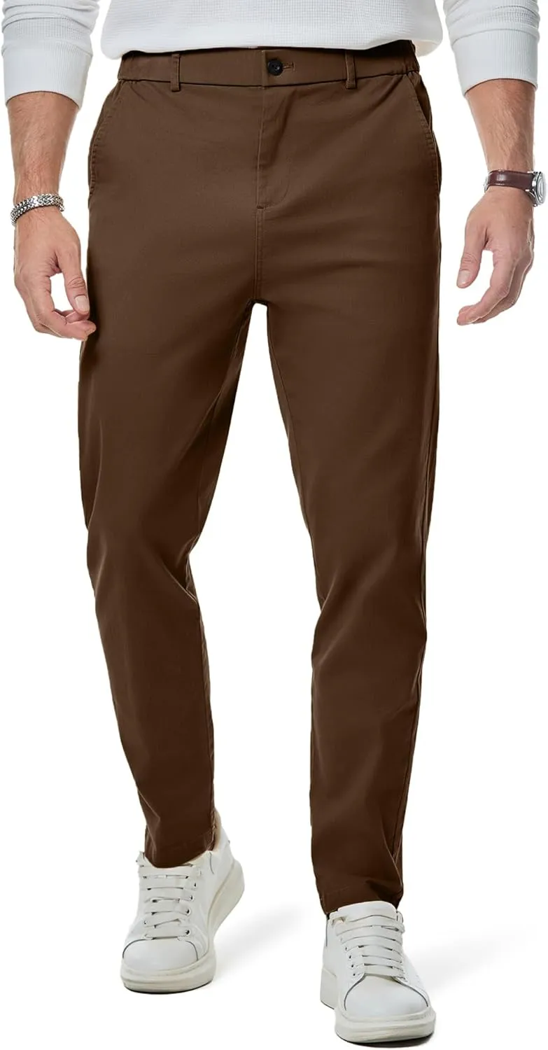 Elegancity Men's Chino Trousers, Casual Cotton Trousers, Stretch, Work, Outdoor Trousers, S–3XL