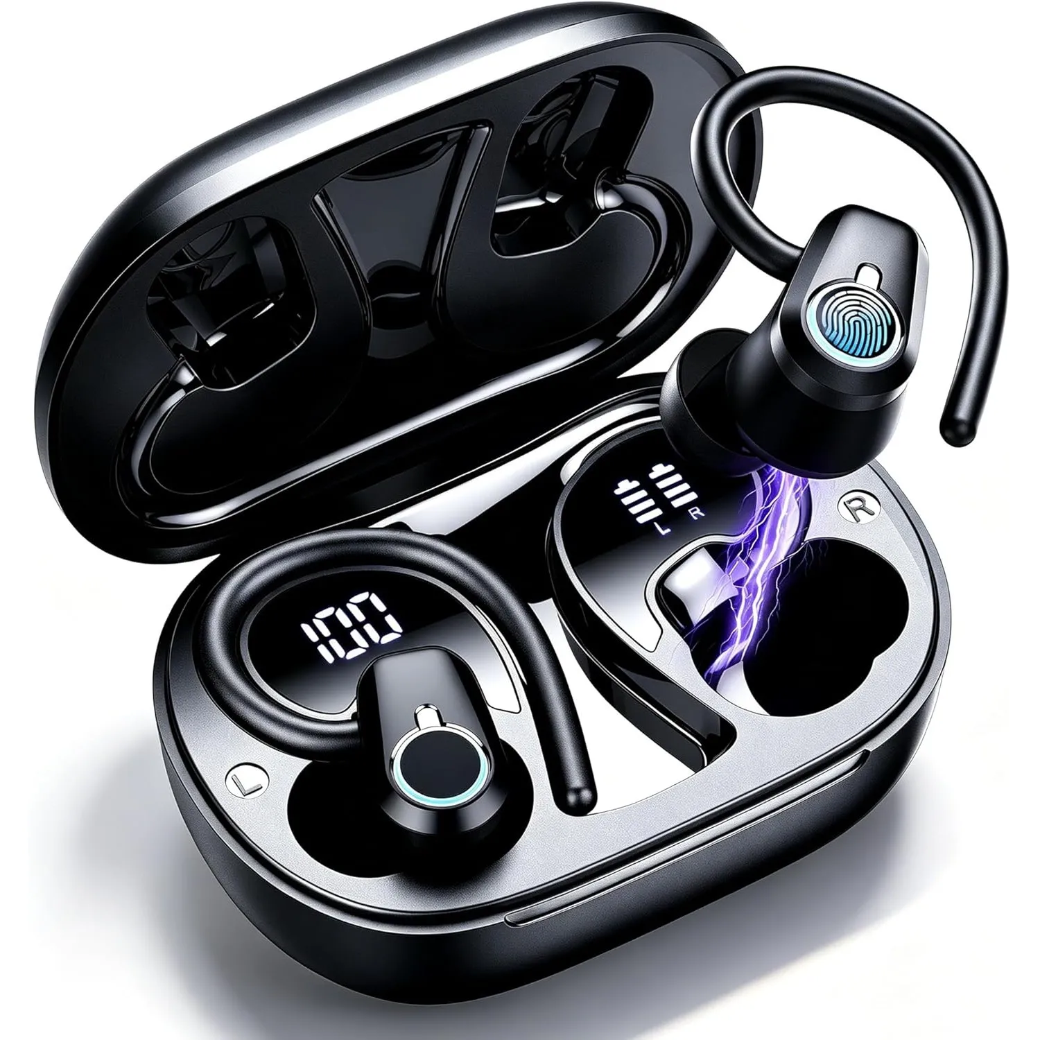 Bluetooth Kopfhörer Sport, 2026 Kopfhörer Kabellos Bluetooth 5.3 In Ear Kopfhörer mit 4 ENC Noise Cancelling Mics, 50St…