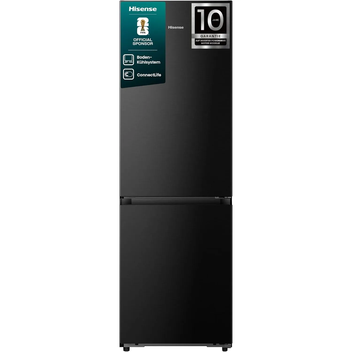 Hisense RB330K3EBC Kühl-Gefierkombination/Kitchen-Fit/Moisture FreshCrisper/ 0°C Fresh Box/Boden-Kühlsystem/ConnectLife…