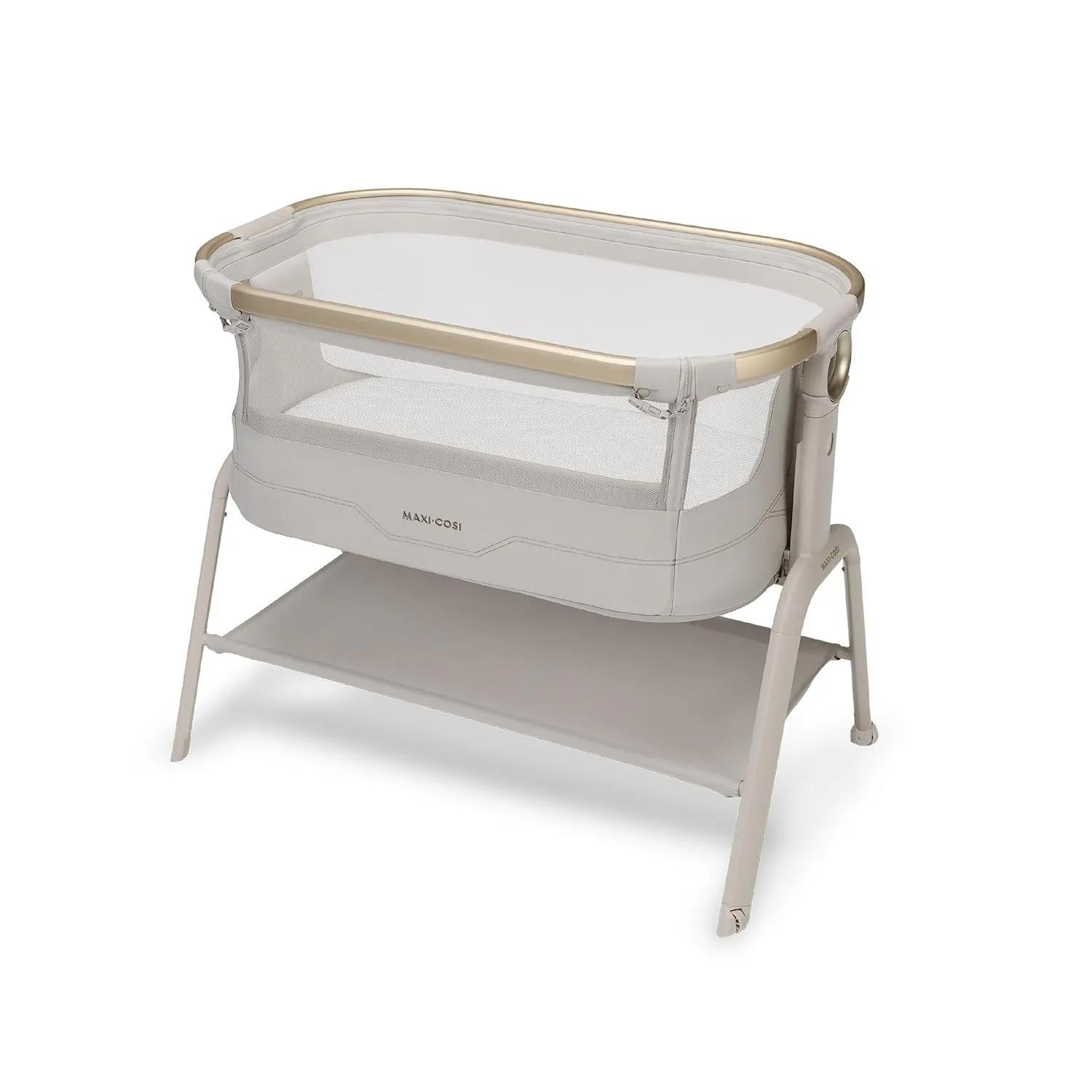 Maxi Cosi Iora² Baby Stubenbett, 0–6 kg (9 kg), Klappbares und Leichtes Beistellbett Baby, 5 cm CloudCore-Matratze, 5 H…