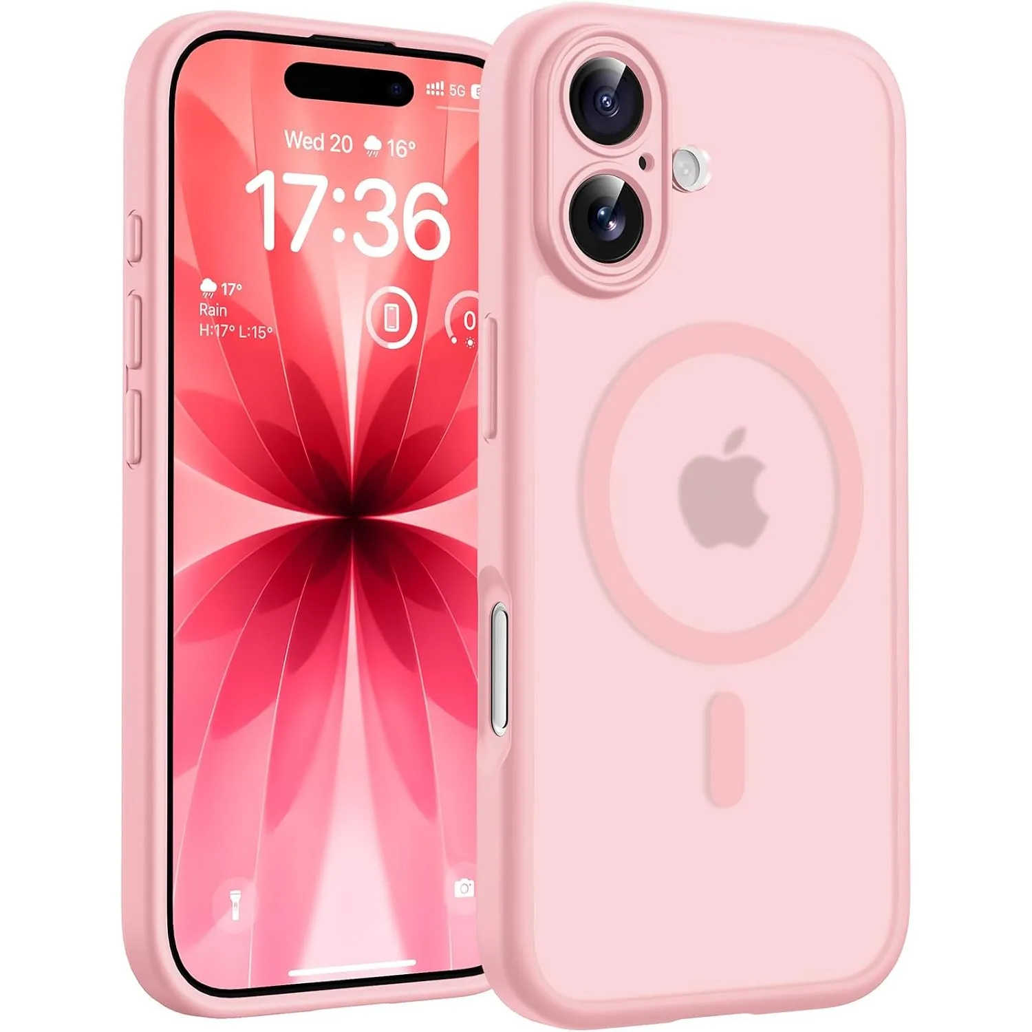 TOCOL für iPhone 17 Hülle, Kompatibel mit MagSafe, Hellrosa