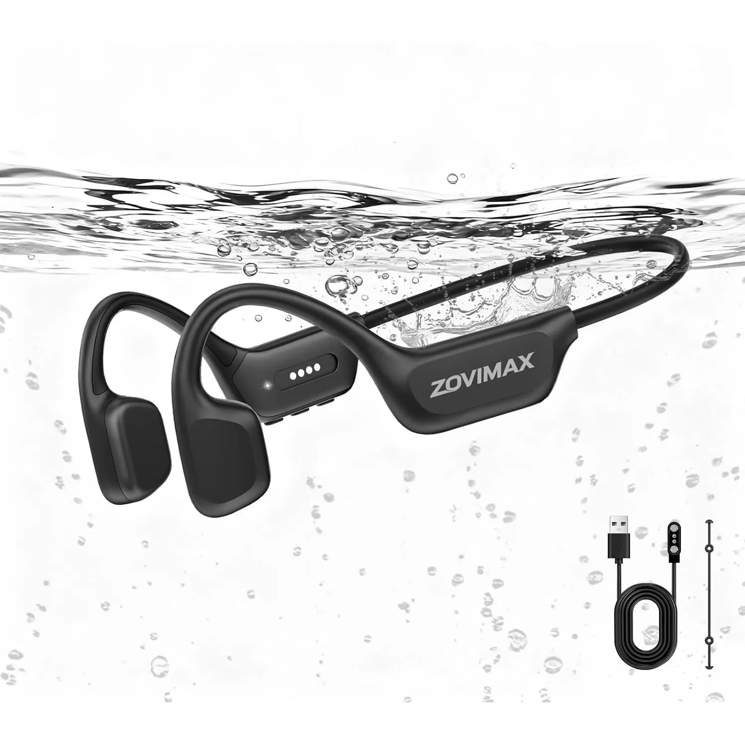 Militär Knochenschall Kopfhörer, Bluetooth 6.0, IP68 wasserdichte Schwimmen Sportkopfhörer mit MP3-Player 8G Speicher, …