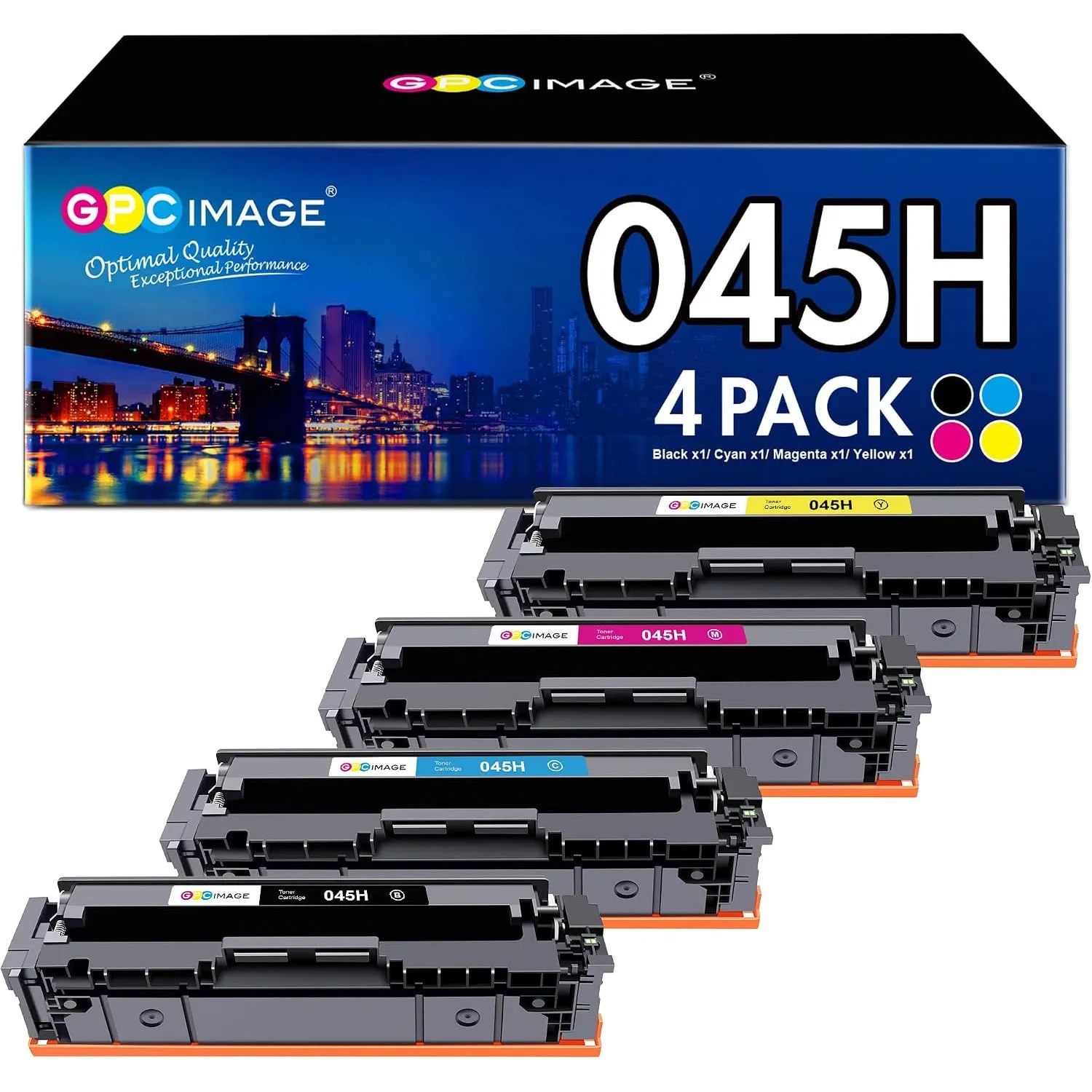 045H Toner Kompatible für Canon 045H CRG-045H 045 MF633cdw Toner 4er-Pack