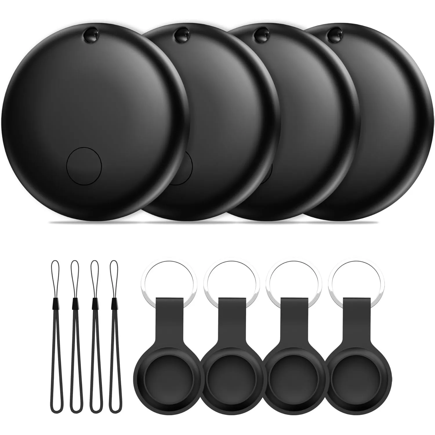 Smart Air Tracker Tag 4er Pack, Schlüsselfinder Key Finder Kompatibel mit Apple Find My APP (Nur iOS), Smart Tracker fü…