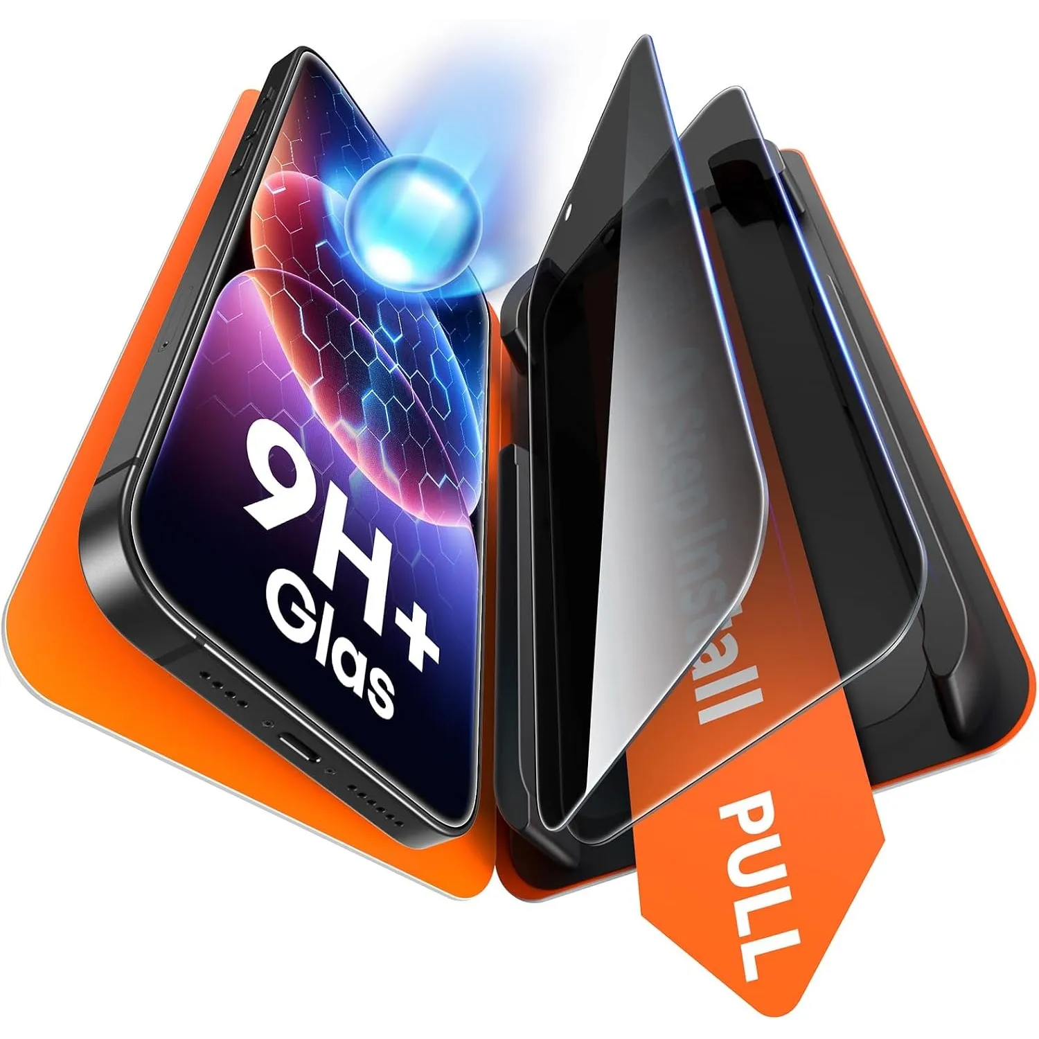 TAURI für iPhone 16e Sichtschutz 6,1 Zoll - 2 Stück