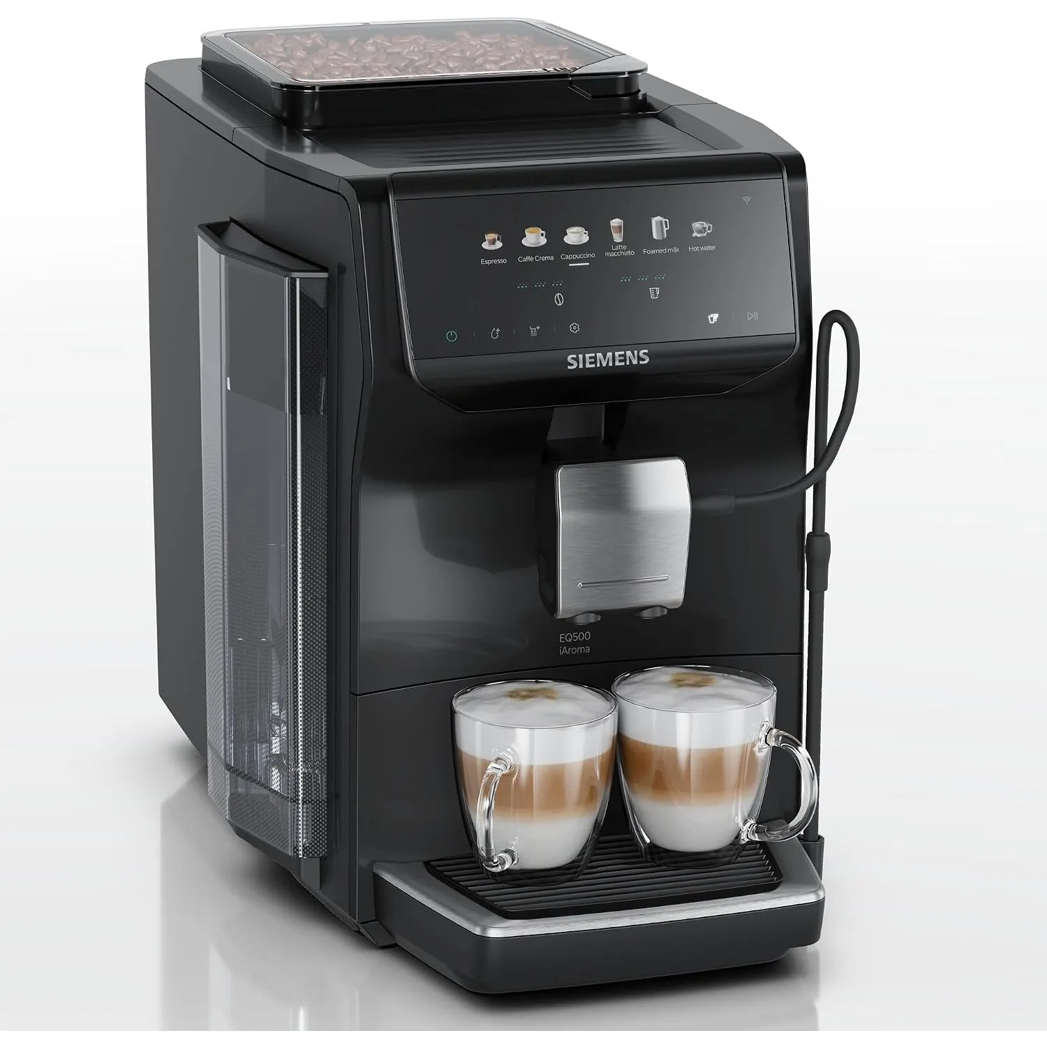 Siemens Kaffeevollautomat EQ500 iAroma, TP551E07, schwarz, >40 Getränke