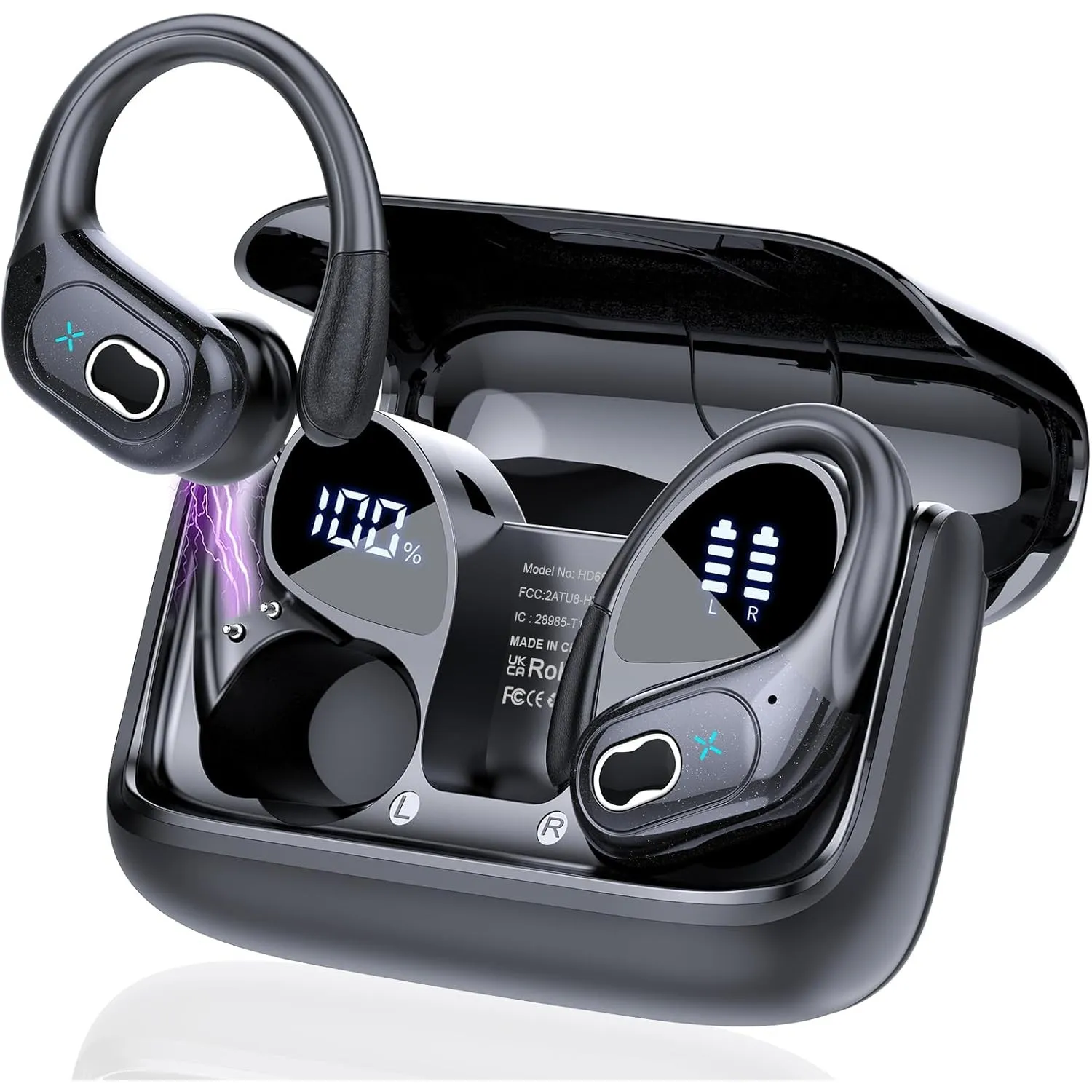 AI Kopfhörer Übersetzer, 3-in-1Bluetooth 5.4 Echtzeit Sprachübersetzer Kopfhörer 164 Sprachen mit App, 75Std Übersetzer…