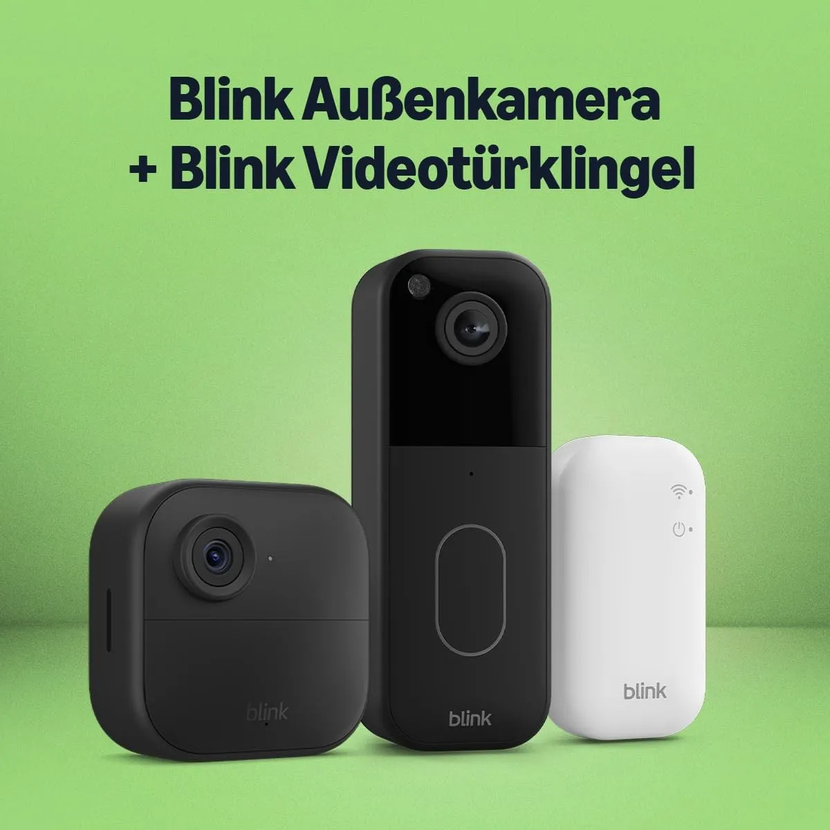 Blink Außenkamera 4 mit Blink Videotürklingel, inkl. Sync-Basismodul
